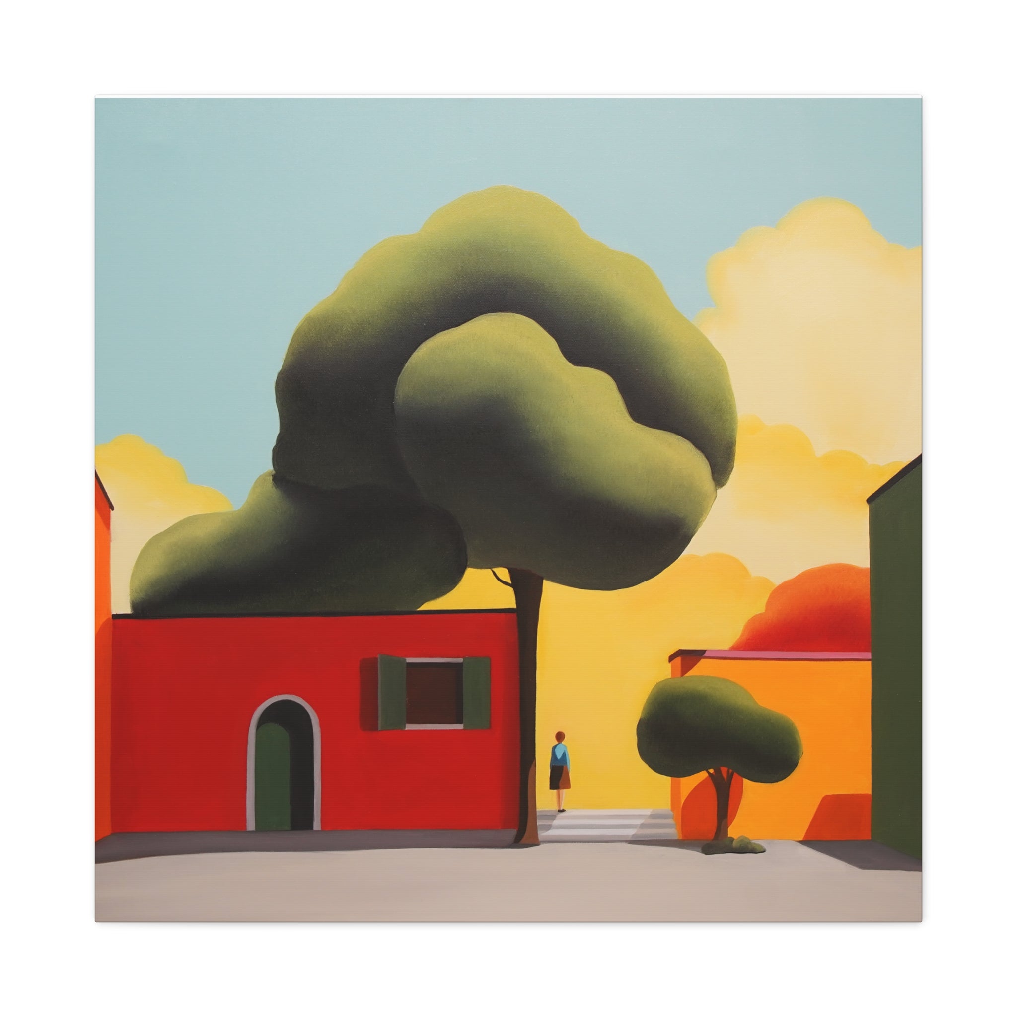 Summer Tree -  Contemporary Abstract Canvas Print  Young Asian Artist