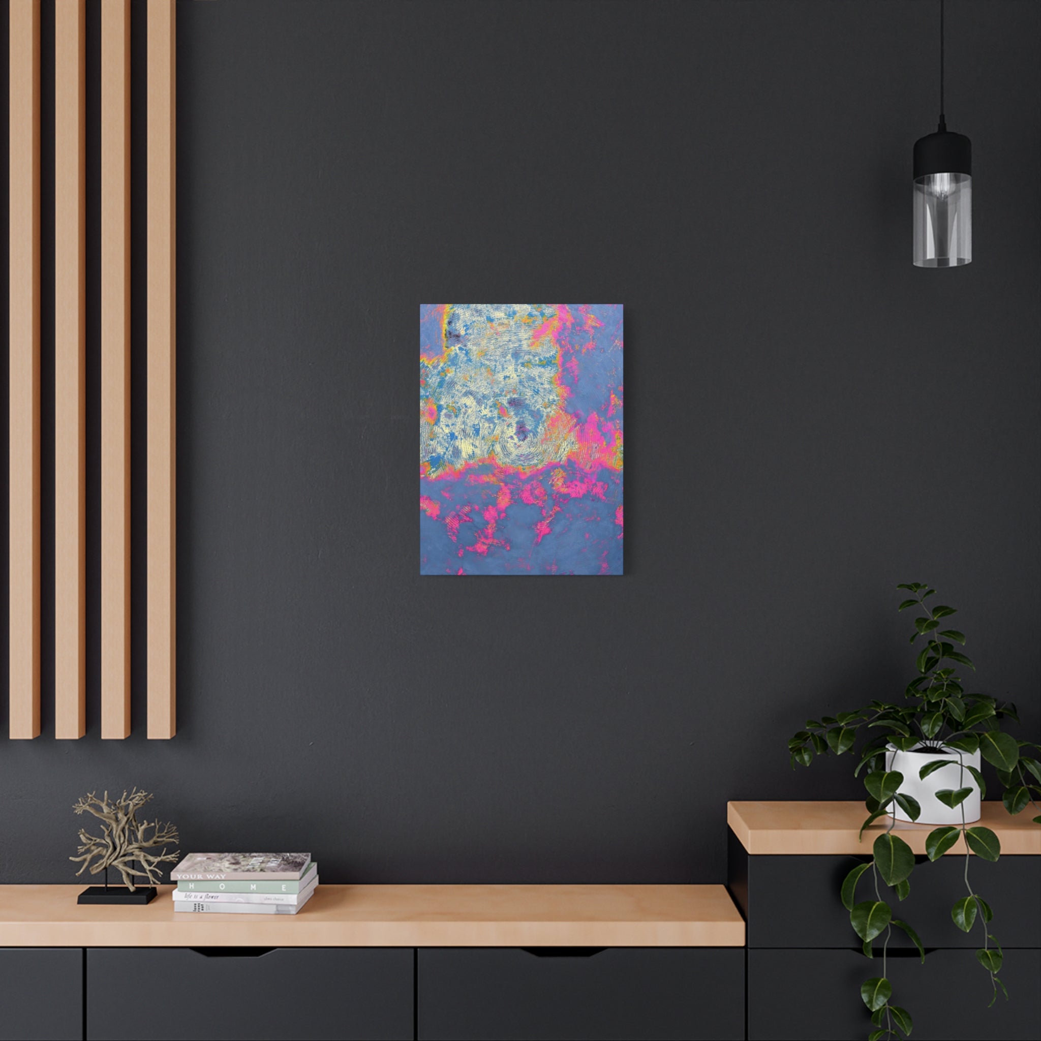 YU - 062123 - Abstract Wall Art by Asian Artist Contemporary Home Decor Print-Neutral Modern Art for Living Room or Bedroom