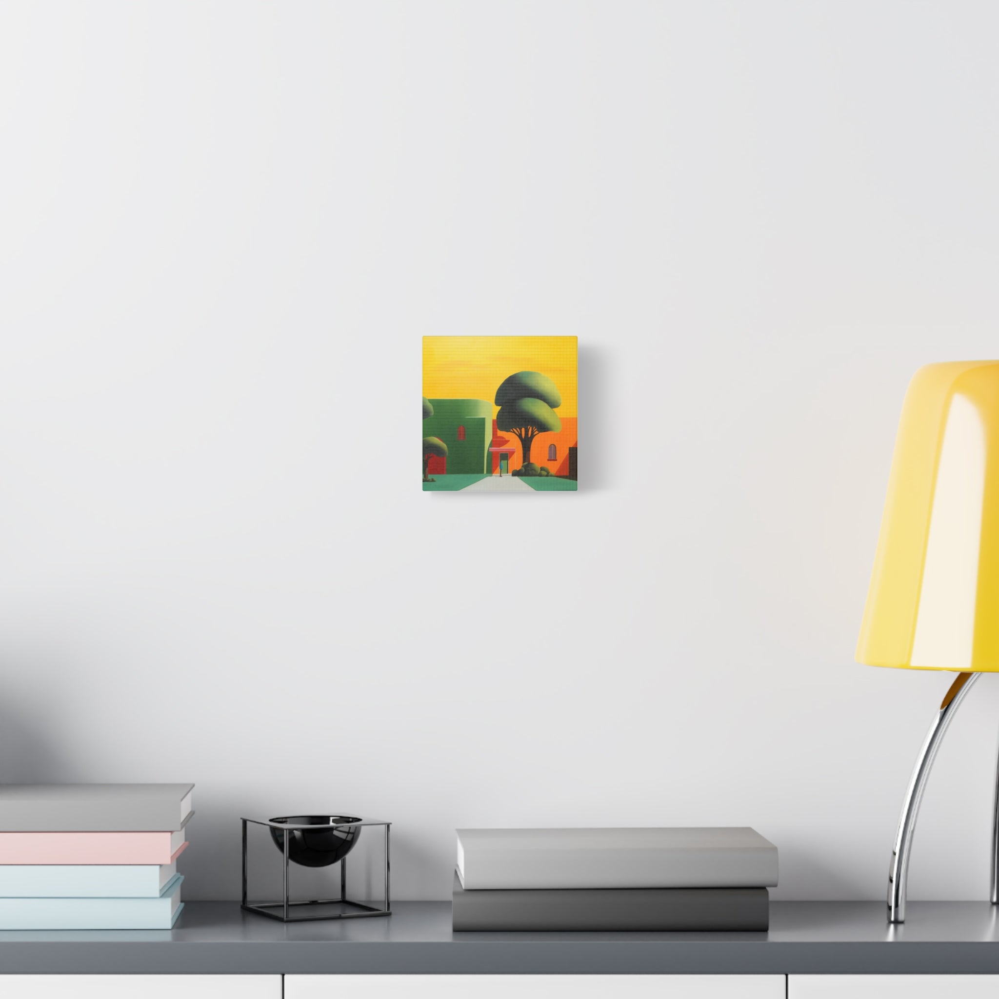 Golden Tree -  Contemporary Abstract Canvas Print  Young Asian Artist