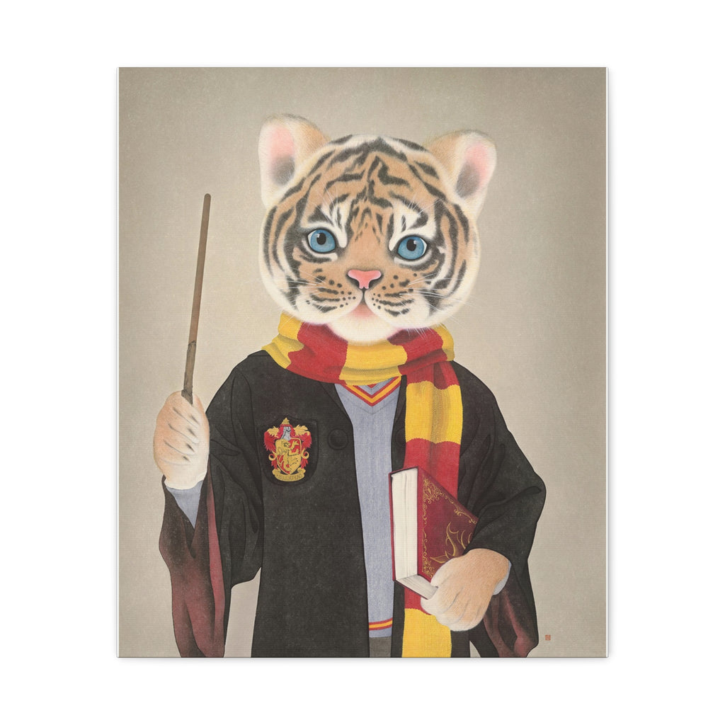 Tiger -  Chinese  Contemporary watercolor painting - Canvas Print