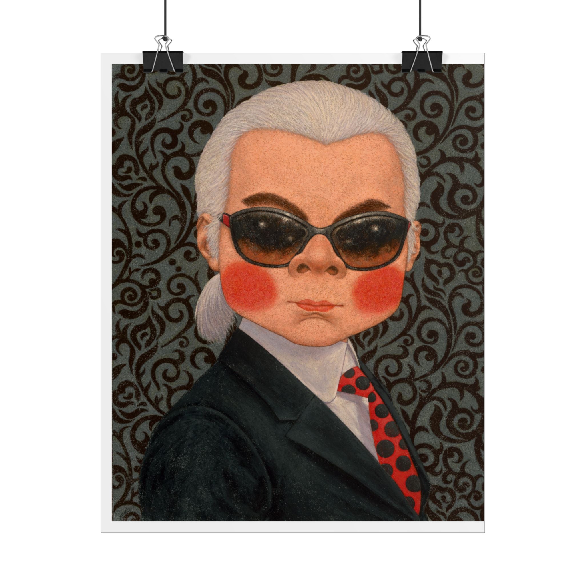 Karl Lagerfeld Art Poster,  Thailand Contemporary artist - Canvas Print