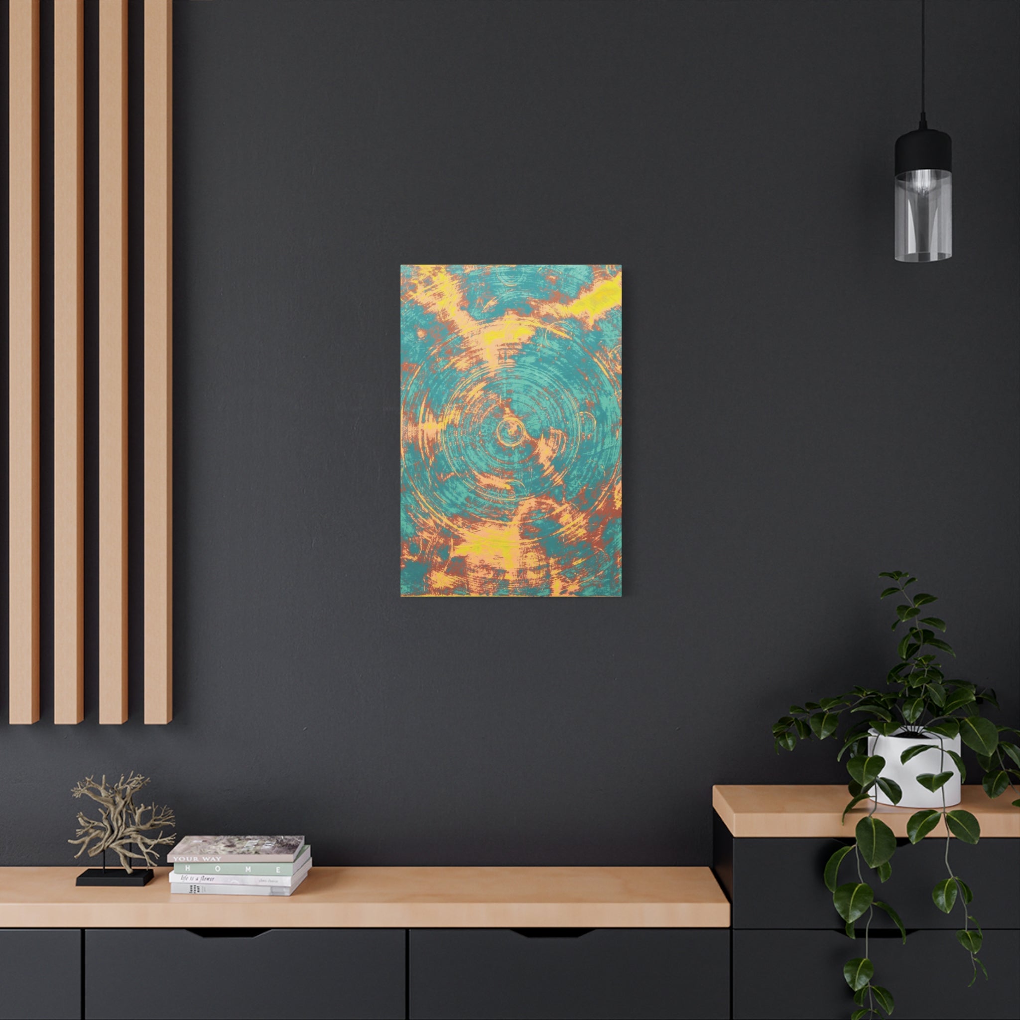 YU - 040521 - Abstract Wall Art by Asian Artist Contemporary Home Decor Print-Neutral Modern Art for Living Room or Bedroom
