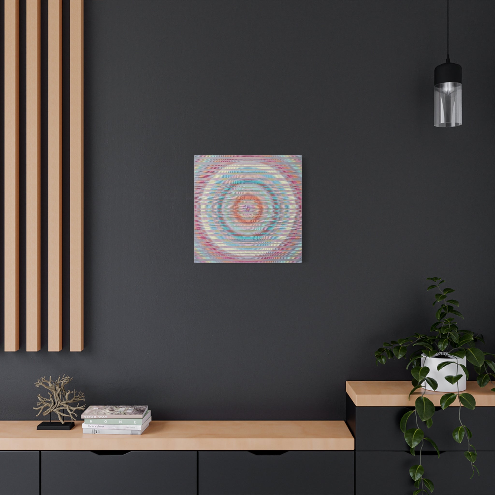 YU - 051619 - Abstract Wall Art by Asian Artist Contemporary Home Decor Print-Neutral Modern Art for Living Room or Bedroom