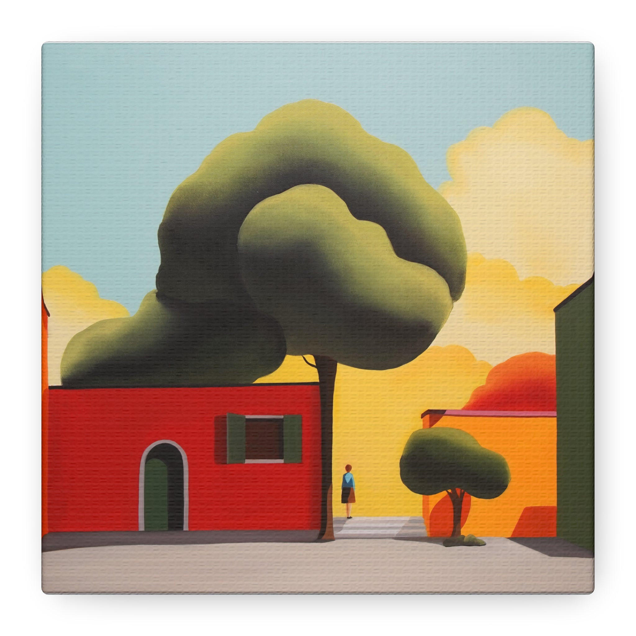 Summer Tree -  Contemporary Abstract Canvas Print  Young Asian Artist