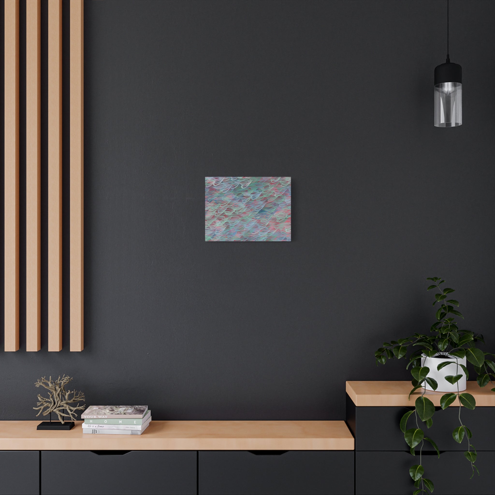 Feathered Dust - 090225 - Abstract Wall Art by Asian Artist Contemporary Home Decor Print-Neutral Modern Art for Living Room or Bedroom