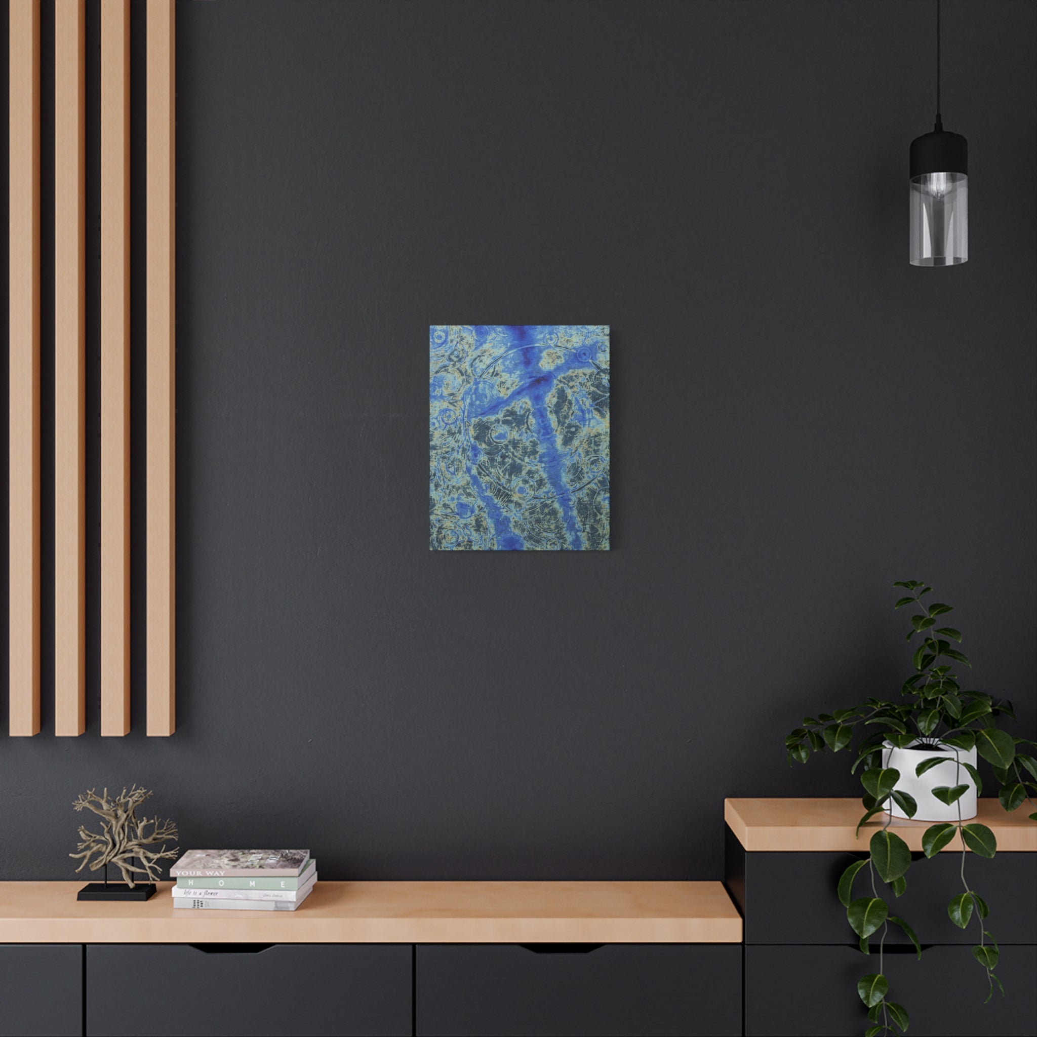 YU - 070822 - Abstract Wall Art by Asian Artist Contemporary Home Decor Print-Neutral Modern Art for Living Room or Bedroom