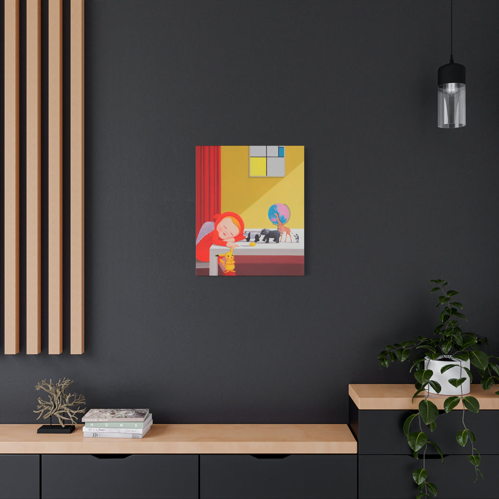 Little Girl - Chinese  Contemporary artist - Canvas Print - Artwork for kids