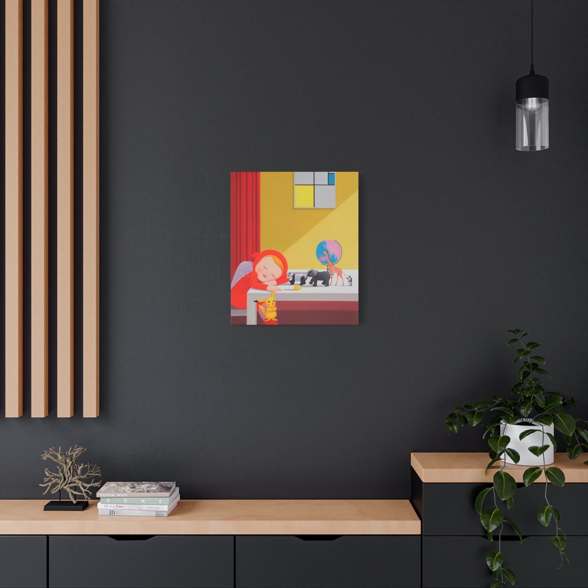 Little Girl - Chinese  Contemporary artist - Canvas Print - Artwork for kids