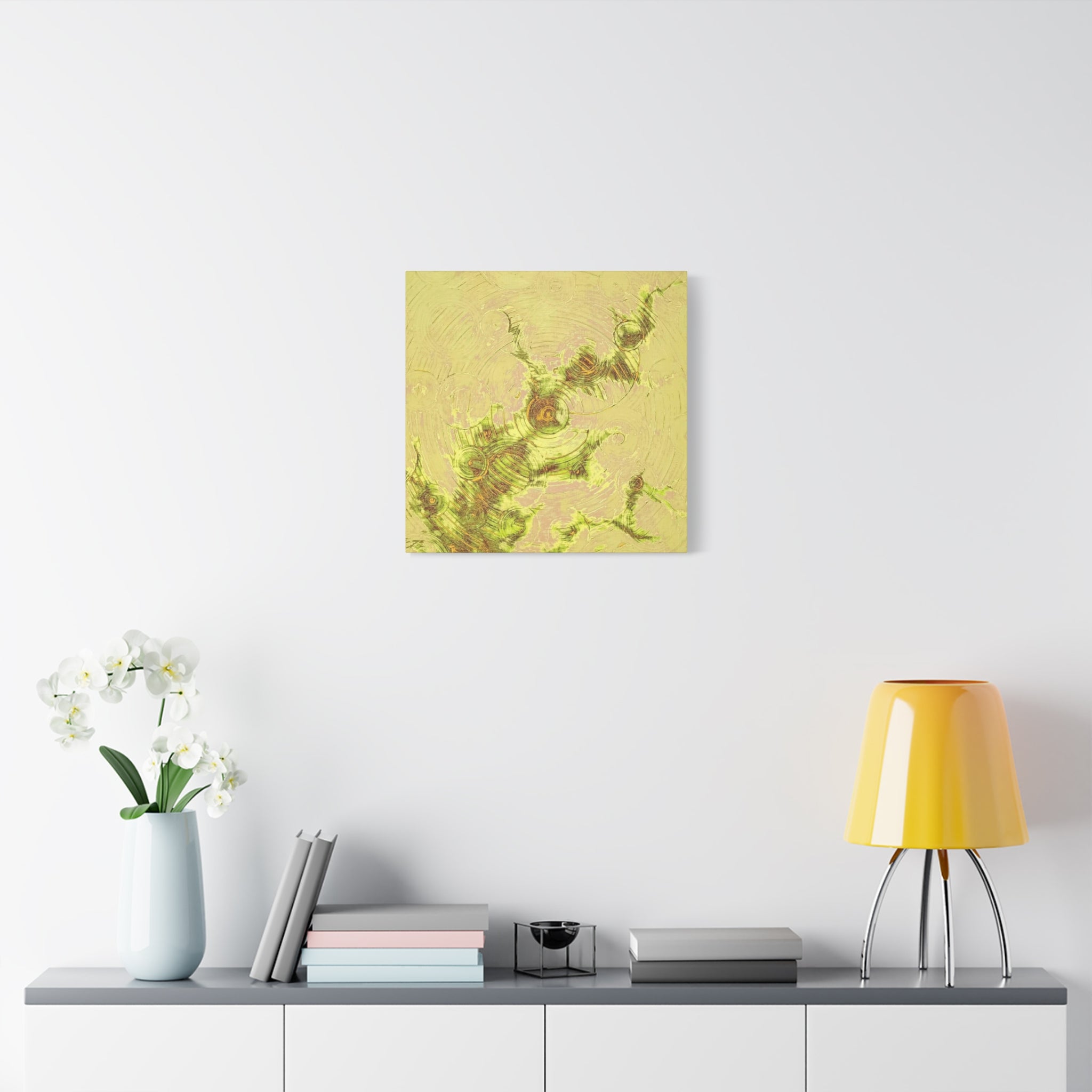 YU - 123022 - Abstract Wall Art by Asian Artist Contemporary Home Decor Print-Neutral Modern Art for Living Room or Bedroom