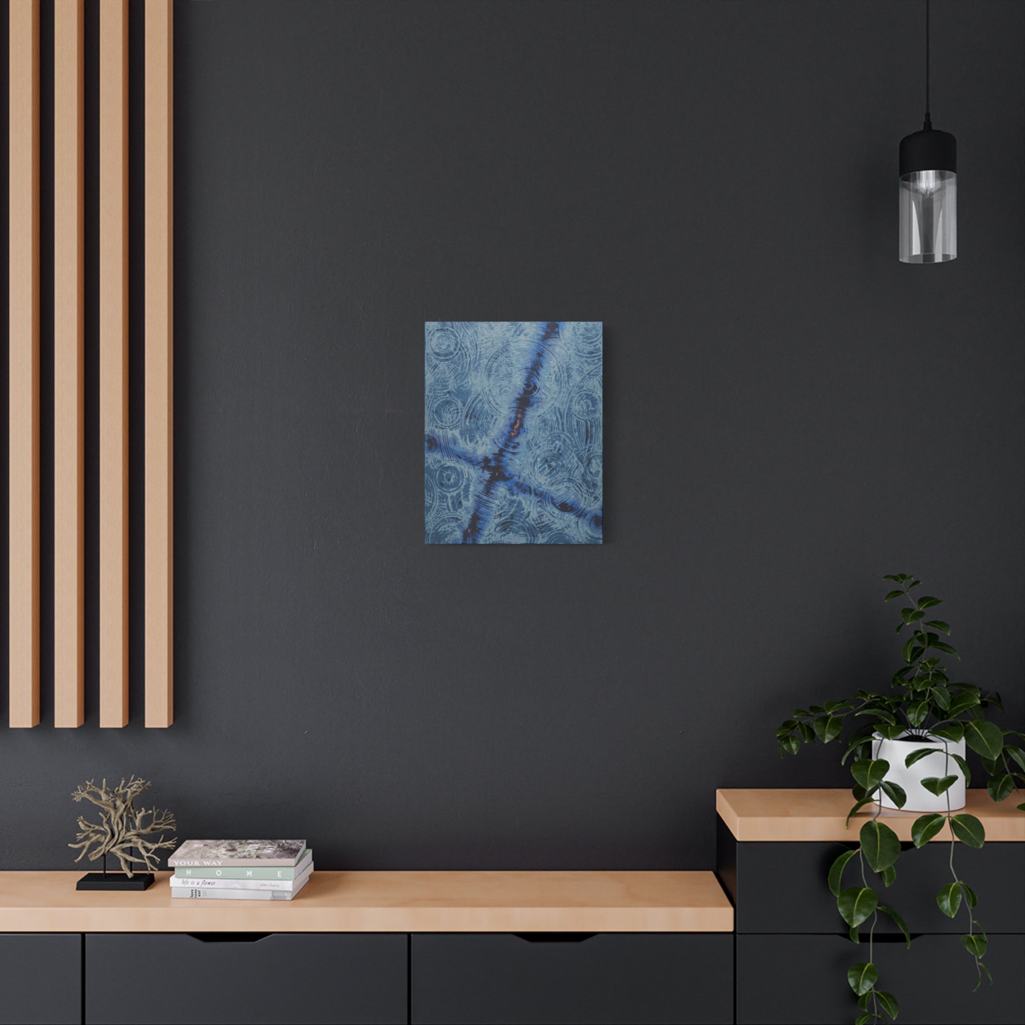 YU - 012720 - Abstract Wall Art by Asian Artist Contemporary Home Decor Print-Neutral Modern Art for Living Room or Bedroom