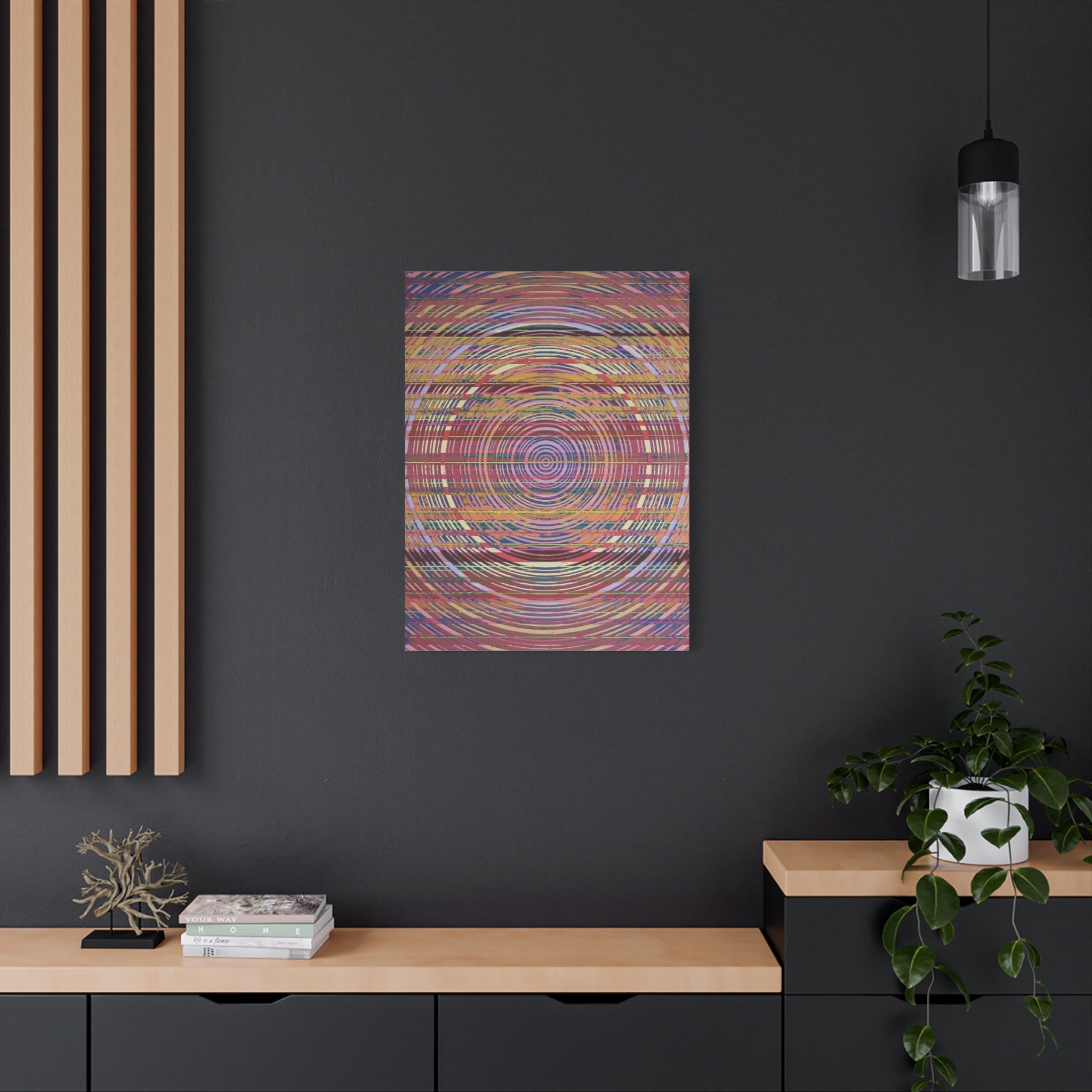 YU - 041223 - Abstract Wall Art by Asian Artist Contemporary Home Decor Print-Neutral Modern Art for Living Room or Bedroom