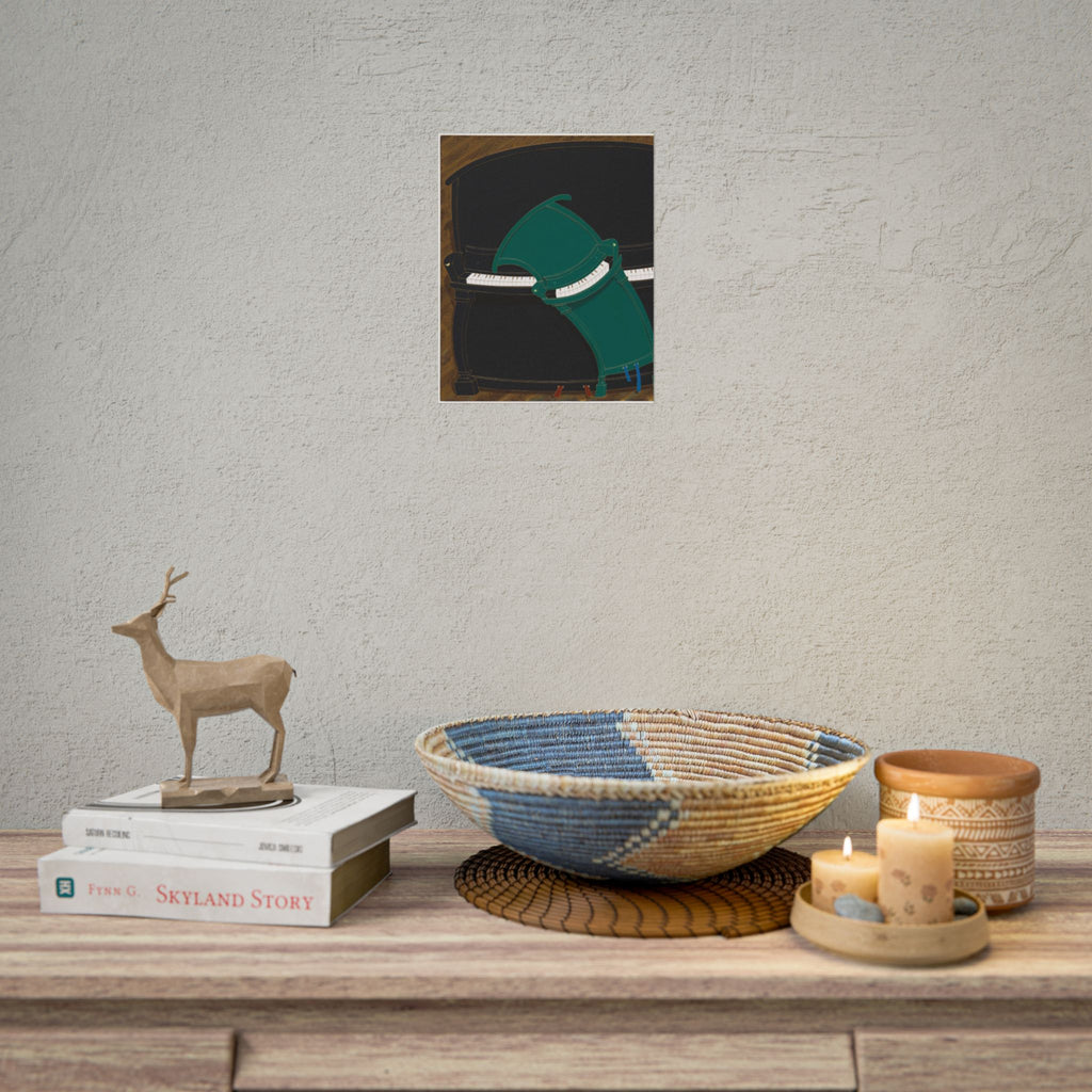 Piano  Art Poster,  Chinese Contemporary artist - Canvas Print - Artwork for new home