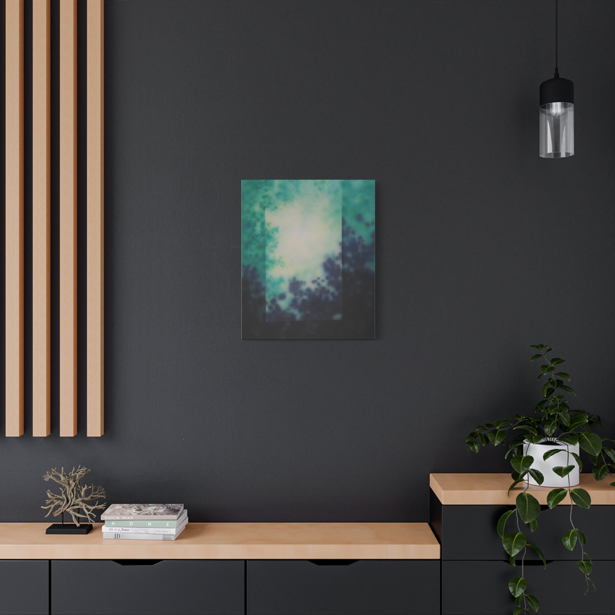 Shadow of a Tree -  Chinese  Contemporary abstract artist - Canvas Print - Gift for new year