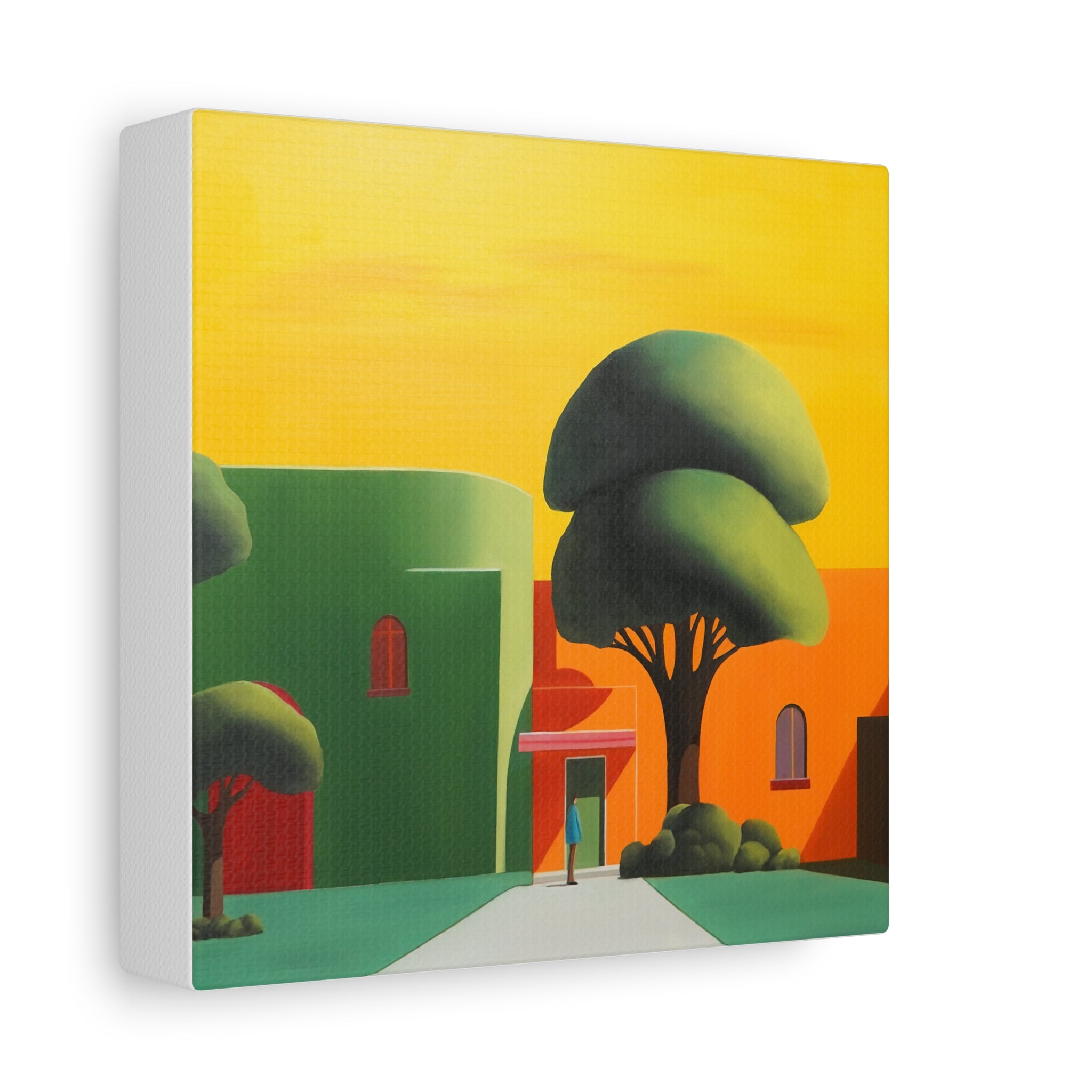 Golden Tree -  Contemporary Abstract Canvas Print  Young Asian Artist