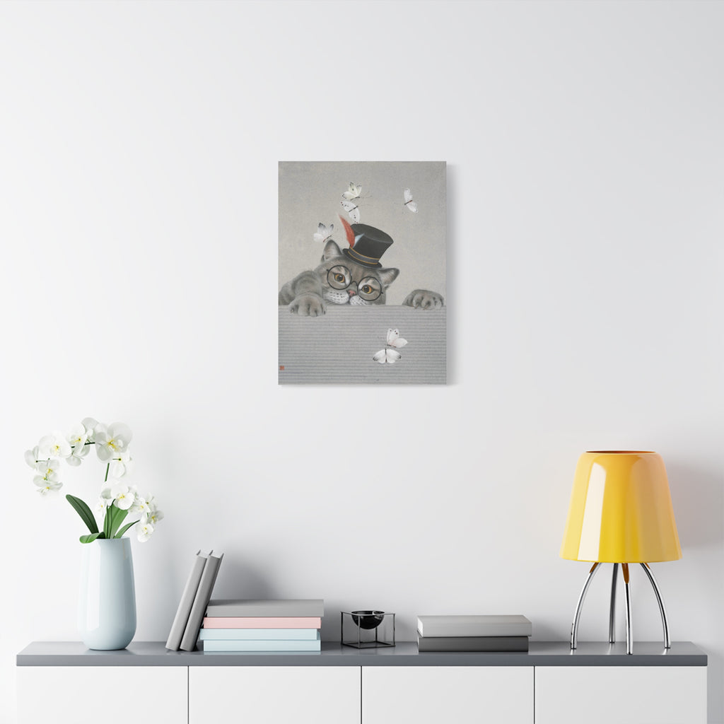 Magic Cat -  Chinese  Contemporary watercolor painting - Canvas Print