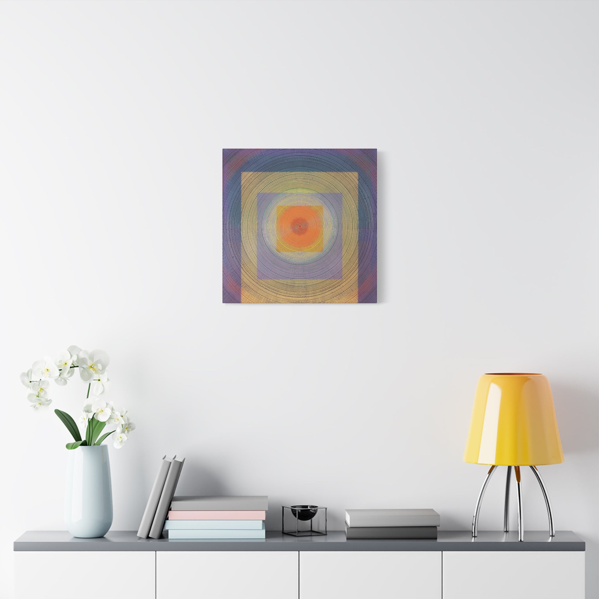YU - 011517 - Abstract Wall Art by Asian Artist Contemporary Home Decor Print-Neutral Modern Art for Living Room or Bedroom