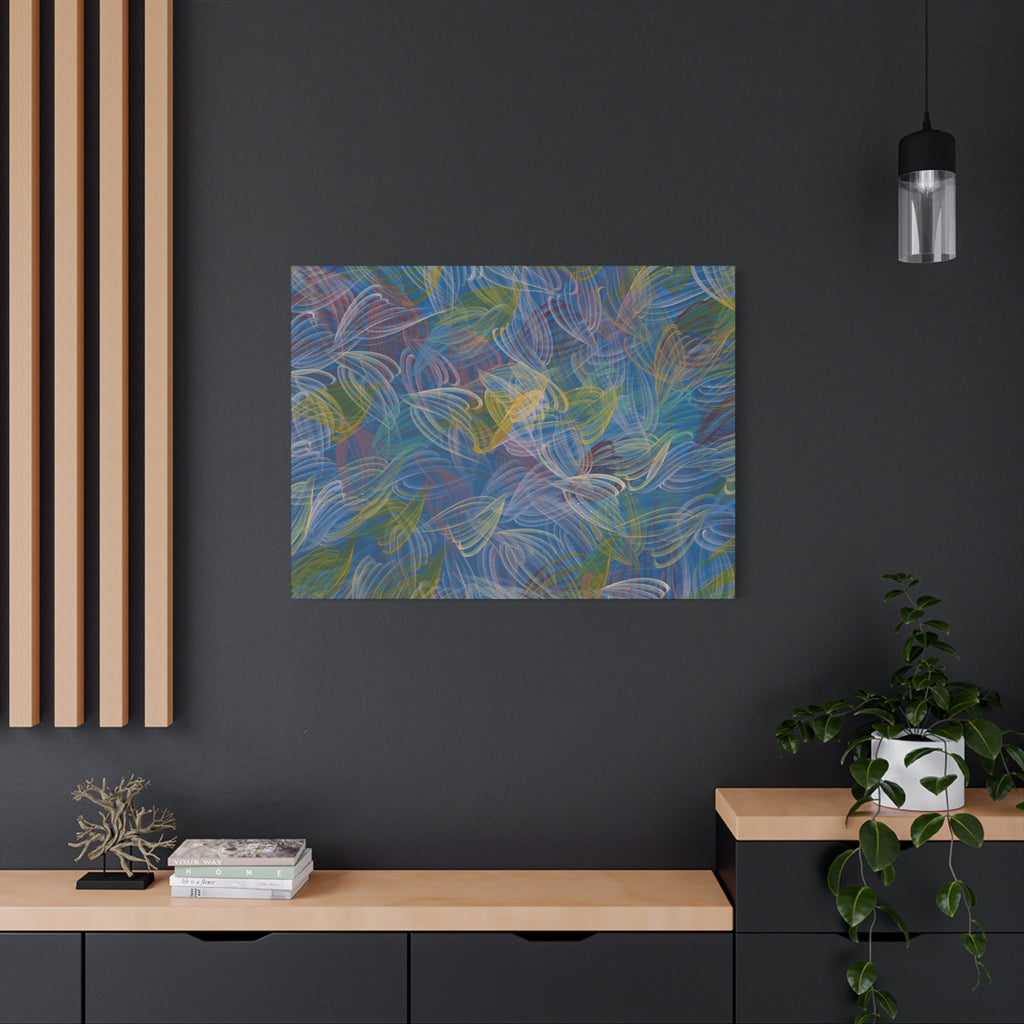 Feathered Dust - 050222 Abstract Wall Art by Asian Artist Contemporary Home Decor Print-Neutral Modern Art for Living Room or Bedroom