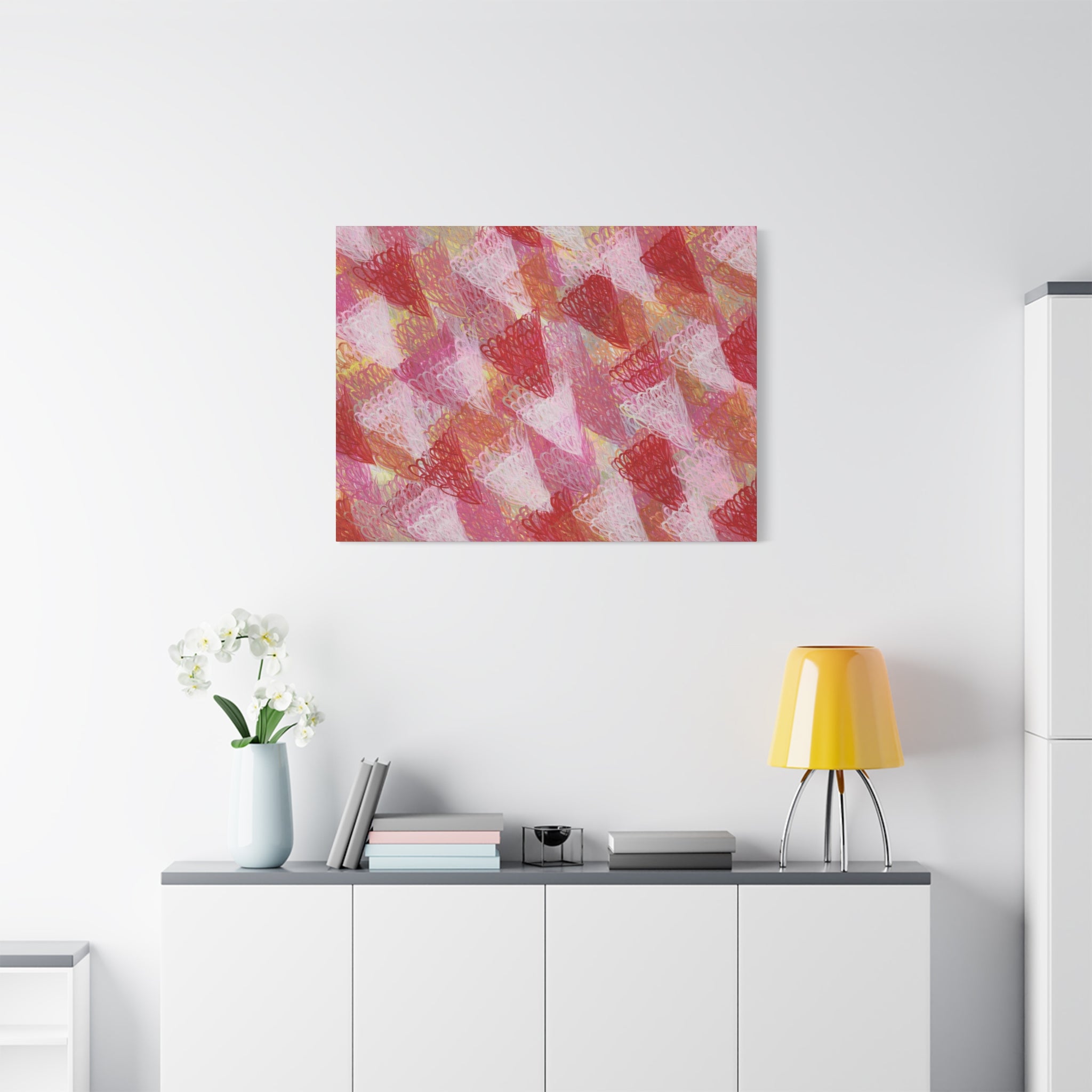 Feathered Dust - 160523 Abstract Wall Art by Asian Artist Contemporary Home Decor Print-Neutral Modern Art for Living Room or Bedroom