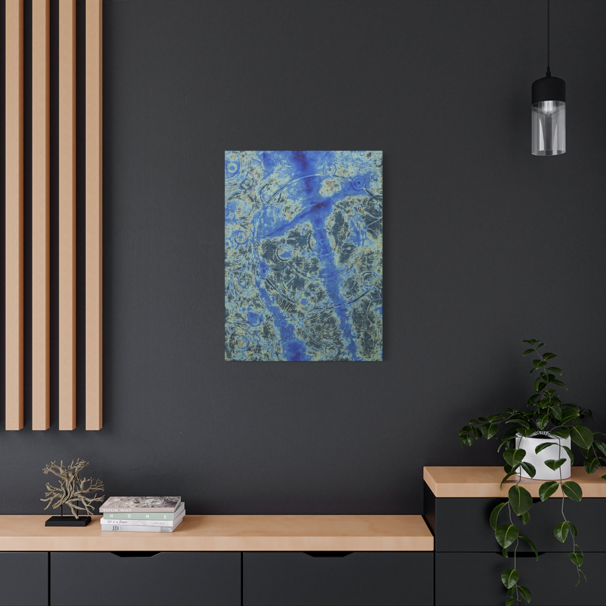 YU - 070822 - Abstract Wall Art by Asian Artist Contemporary Home Decor Print-Neutral Modern Art for Living Room or Bedroom
