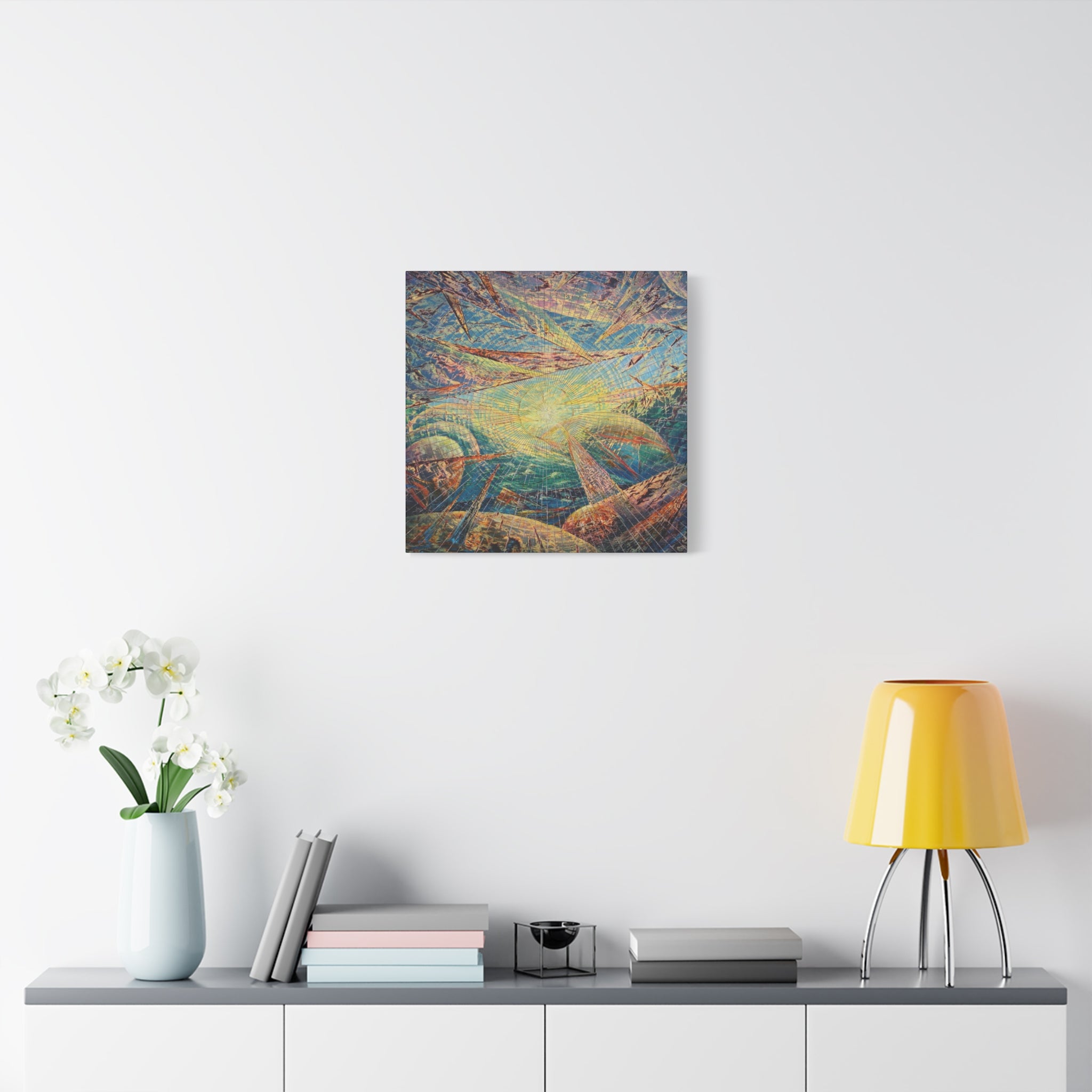 YU - 013025  - Abstract Wall Art by Asian Artist Contemporary Home Decor Print-Neutral Modern Art for Living Room or Bedroom