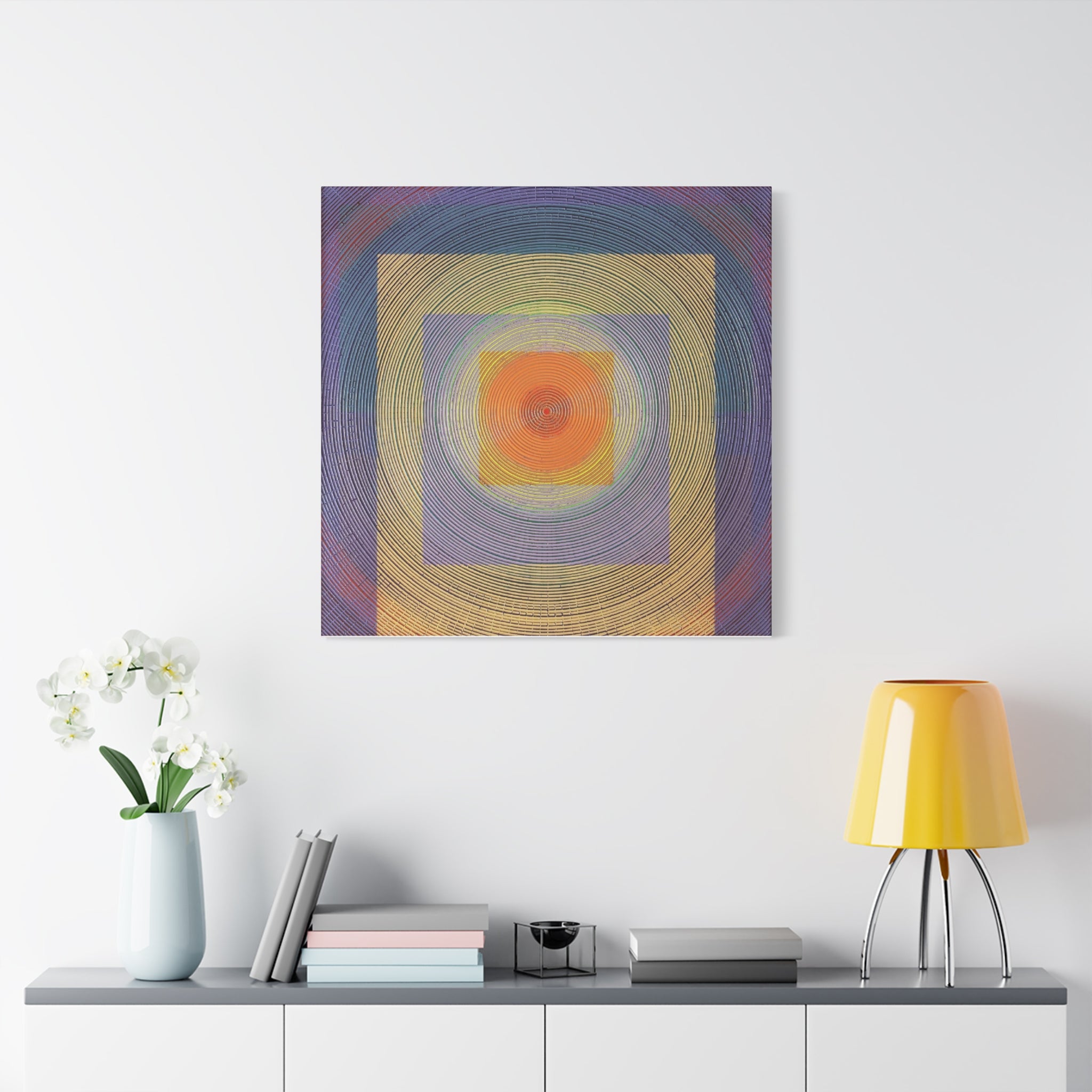 YU - 011517 - Abstract Wall Art by Asian Artist Contemporary Home Decor Print-Neutral Modern Art for Living Room or Bedroom