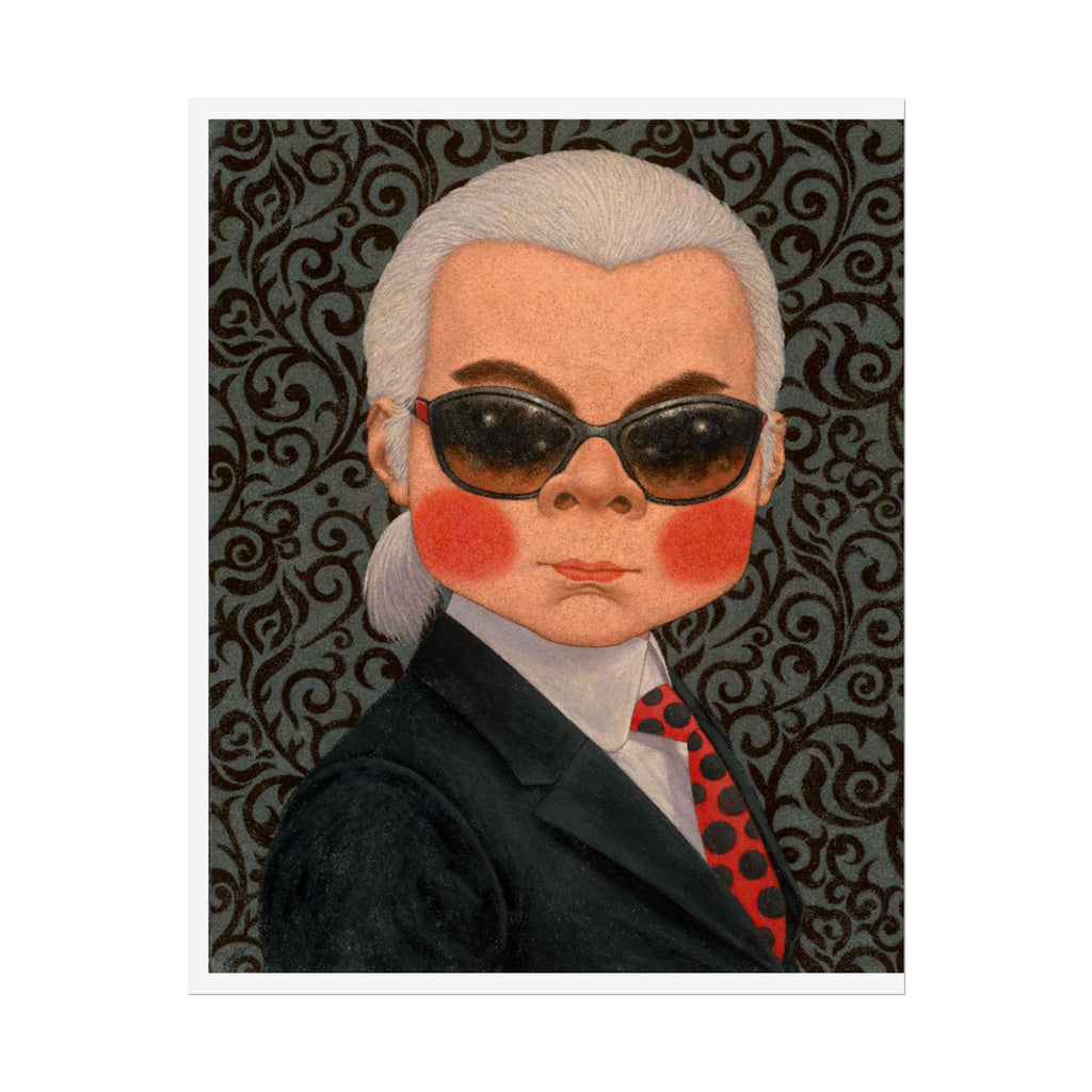 Karl Lagerfeld Art Poster,  Thailand Contemporary artist - Canvas Print