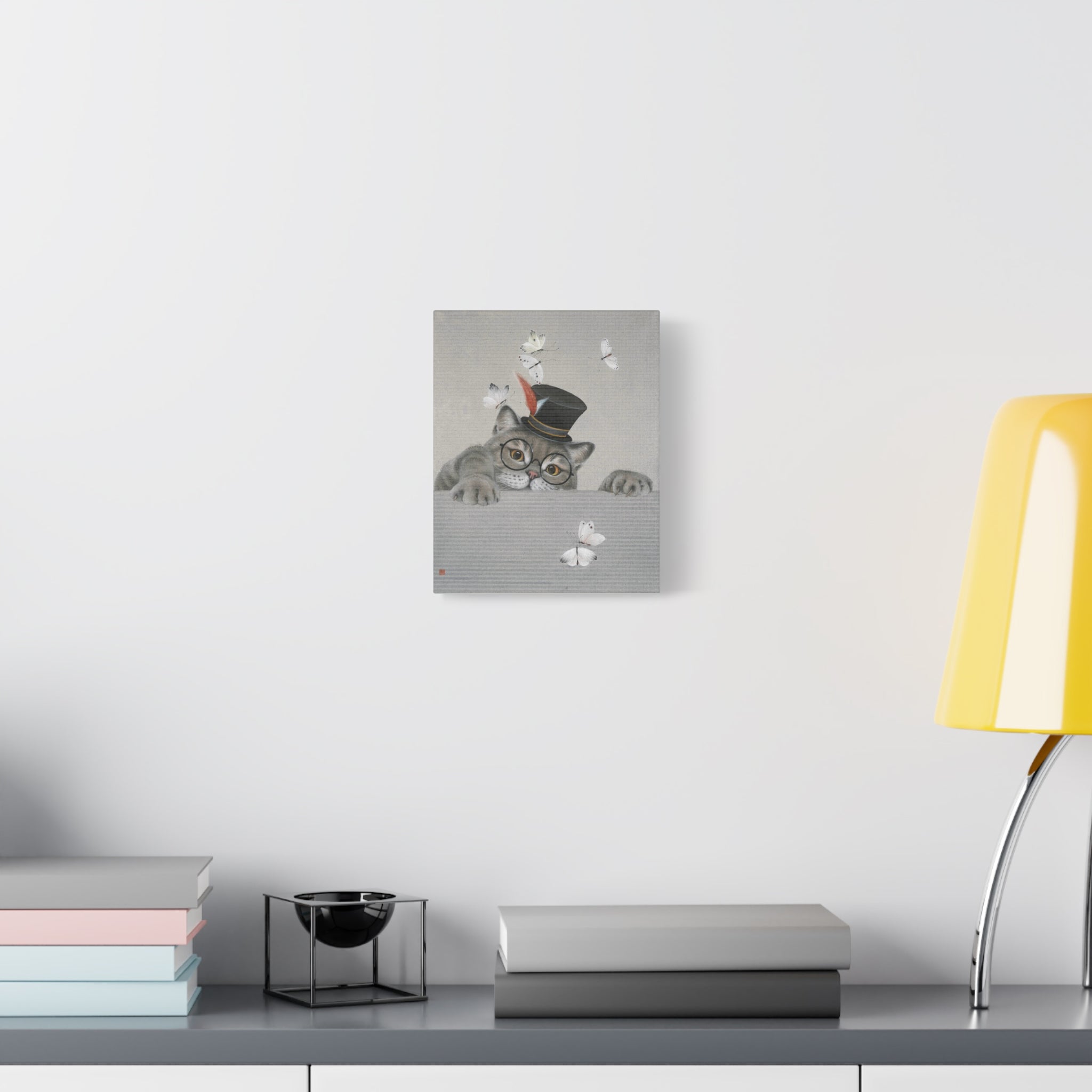 Magic Cat -  Chinese  Contemporary watercolor painting - Canvas Print