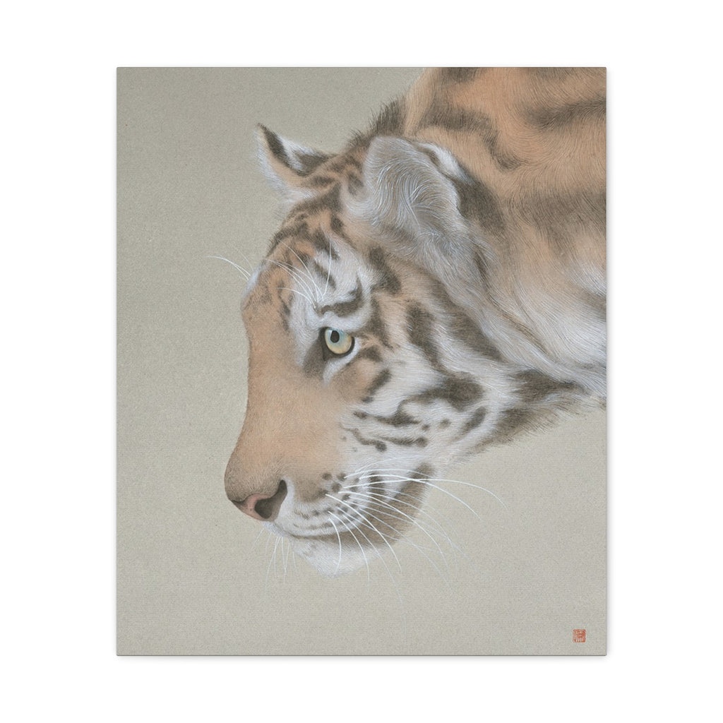 The King-  Chinese  Contemporary watercolor painting - Canvas Print - Gift for year of Horse