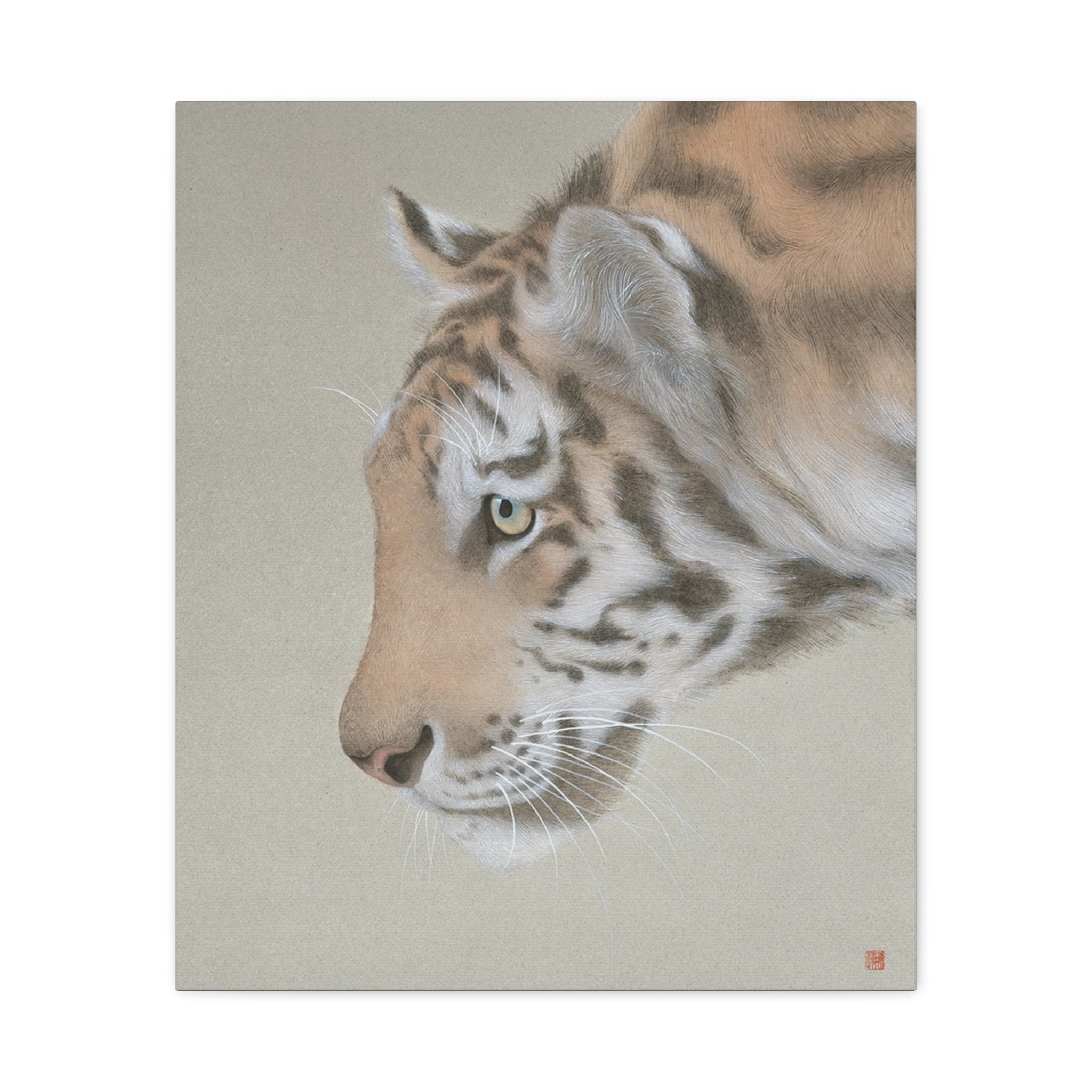 The King-  Chinese  Contemporary watercolor painting - Canvas Print - Gift for year of Horse