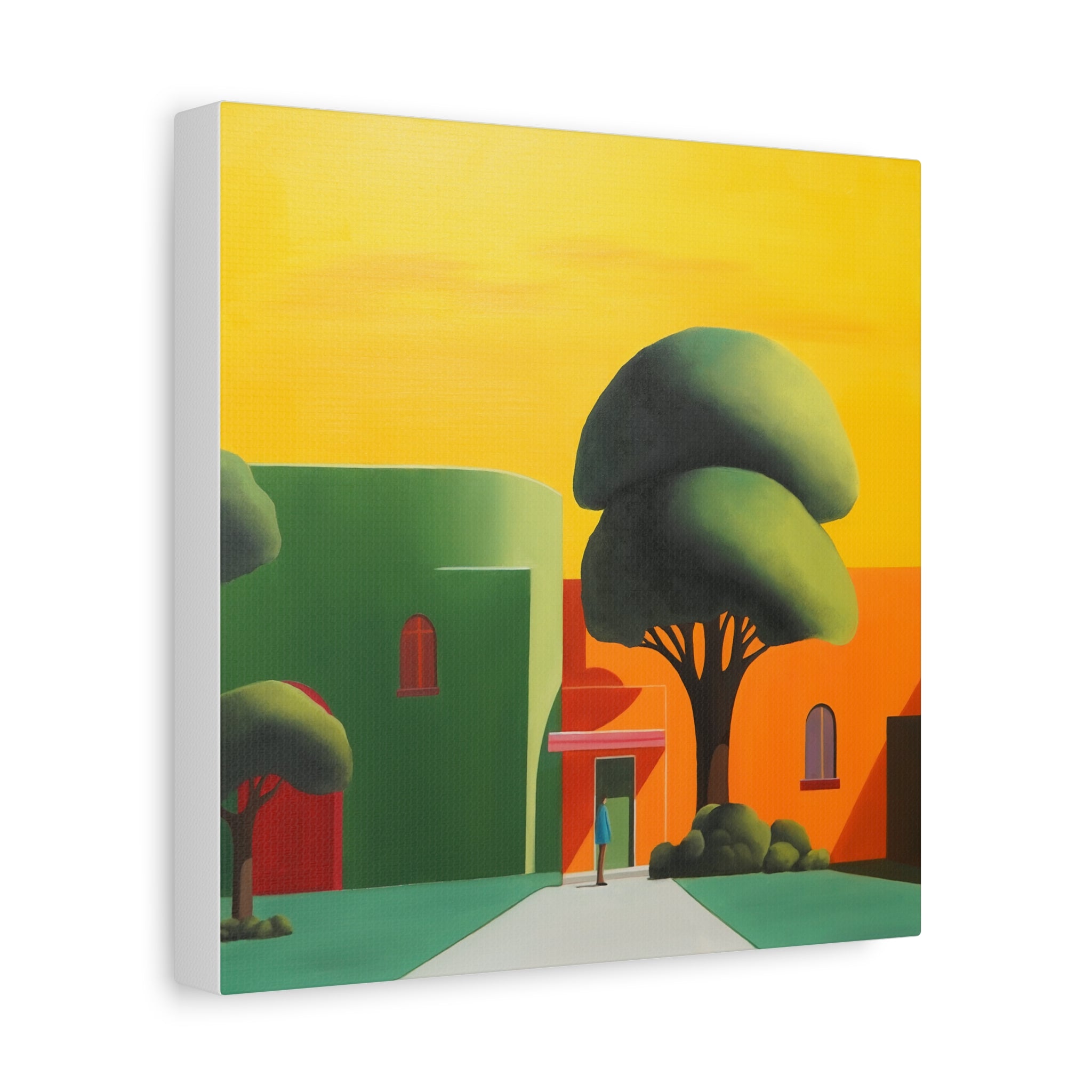 Golden Tree -  Contemporary Abstract Canvas Print  Young Asian Artist