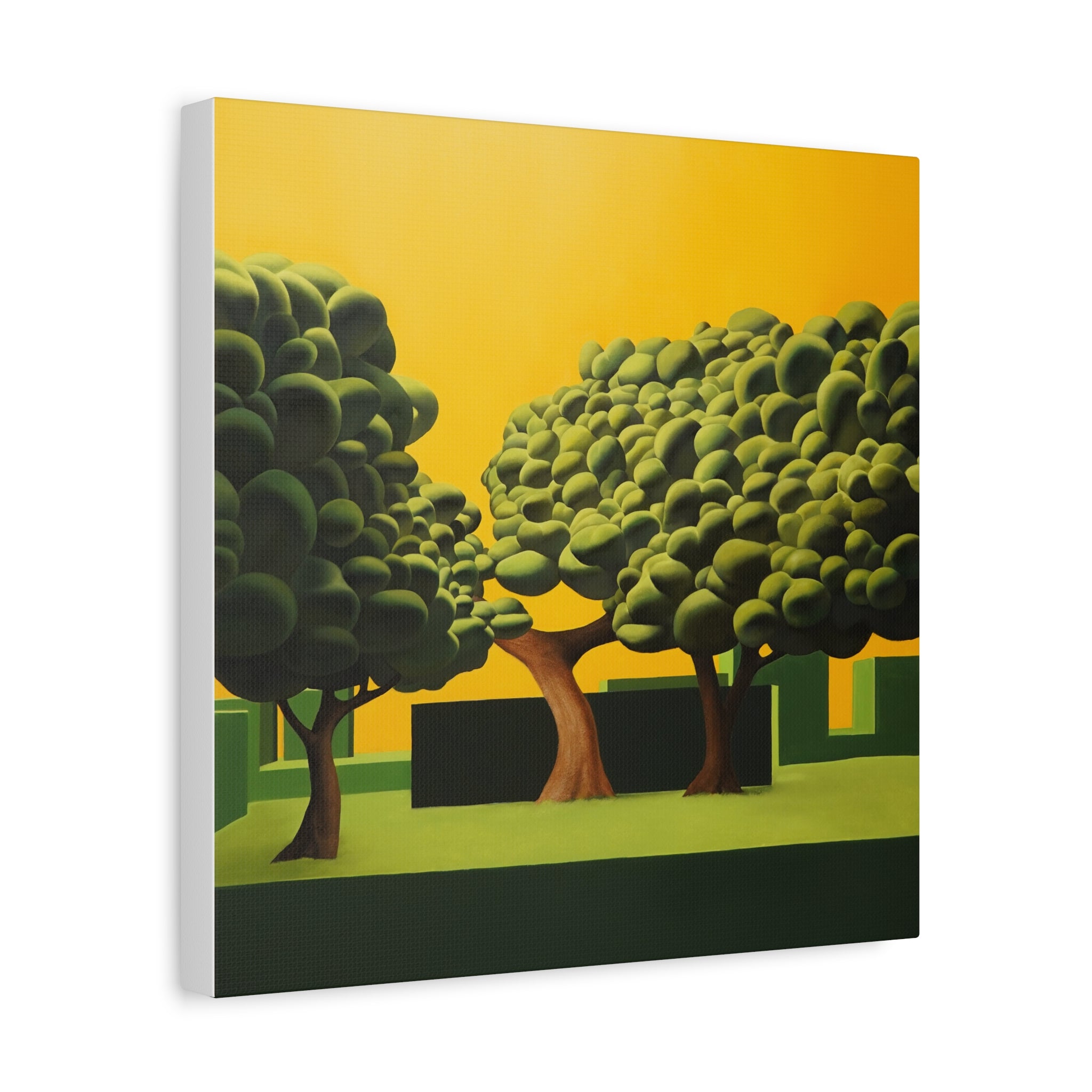 Golden Tree -  Contemporary Abstract Canvas Print  Young Asian Artist