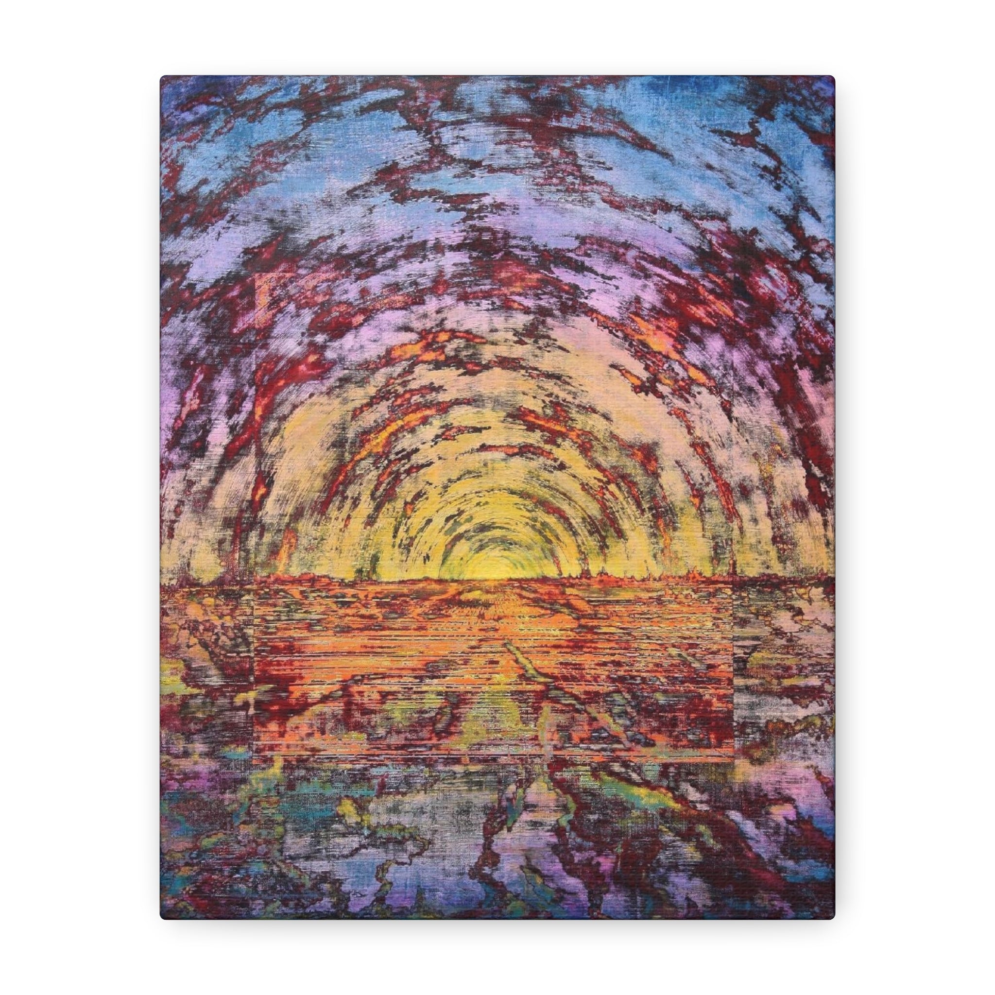 YU - 122322 - Abstract Wall Art by Asian Artist Contemporary Home Decor Print-Neutral Modern Art for Living Room or Bedroom