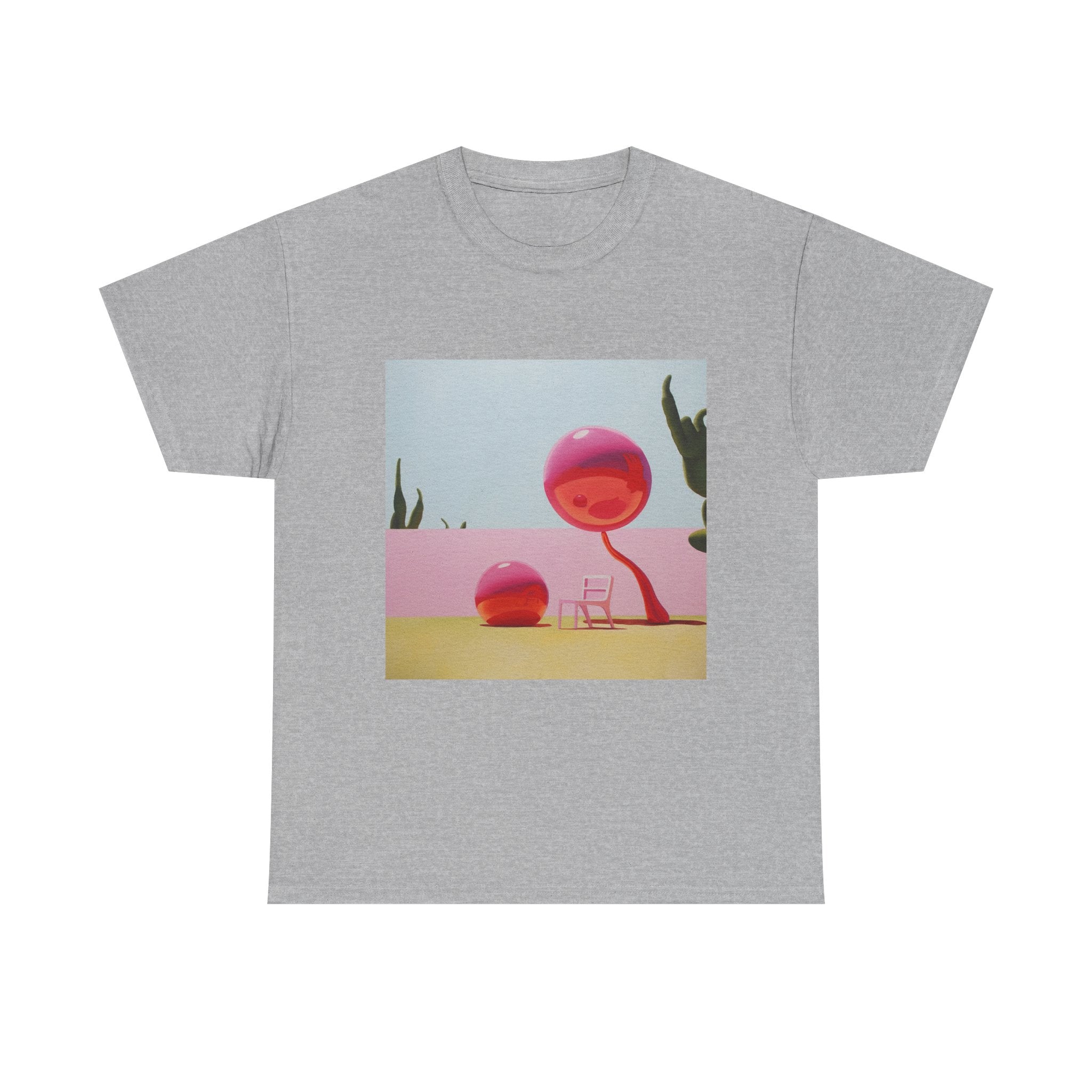 T-Shirt with Pink Tree Design, Tropical Art Tee for Nature Lovers, Gift for Adventurers, Casual Everyday Wear, Summer Style