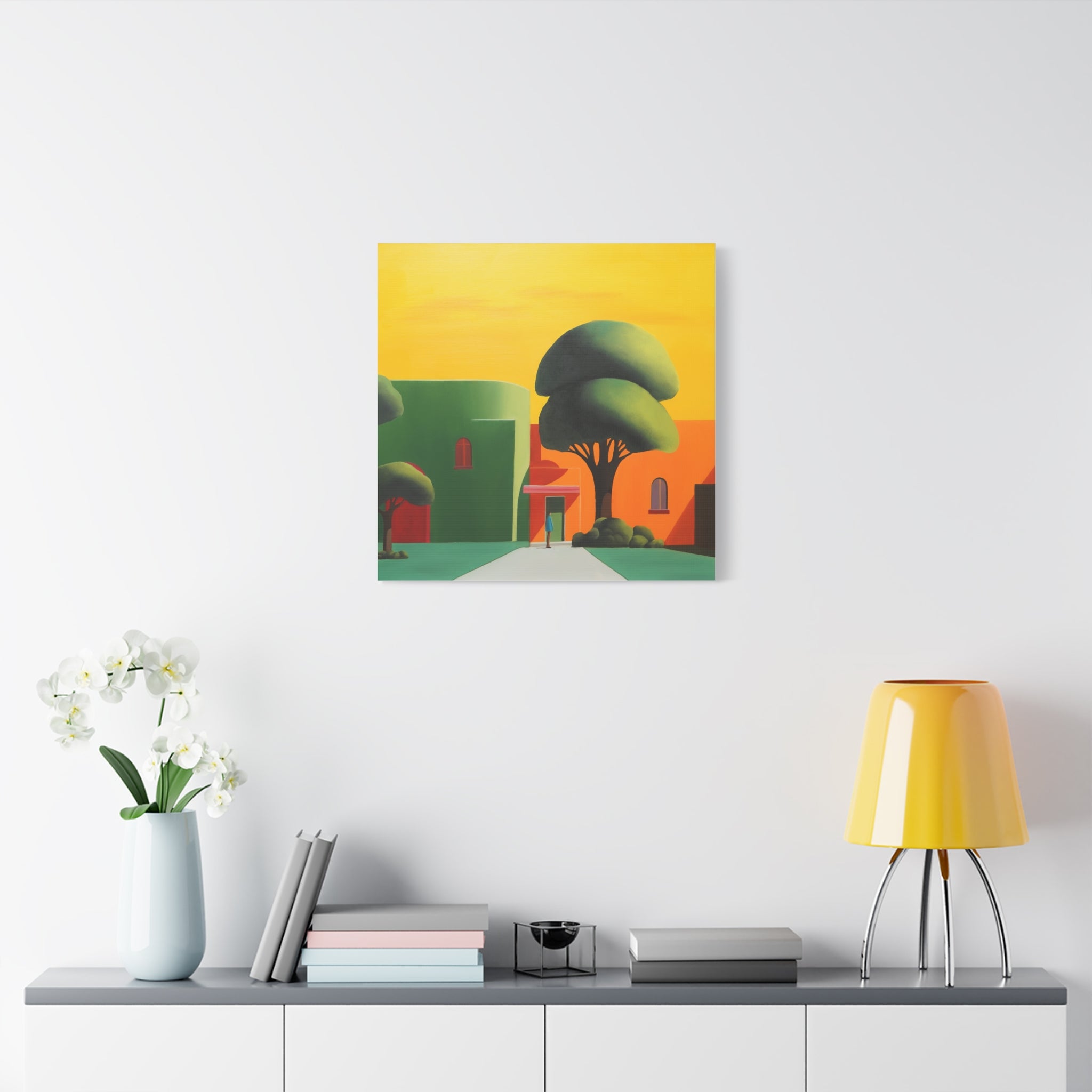 Golden Tree -  Contemporary Abstract Canvas Print  Young Asian Artist