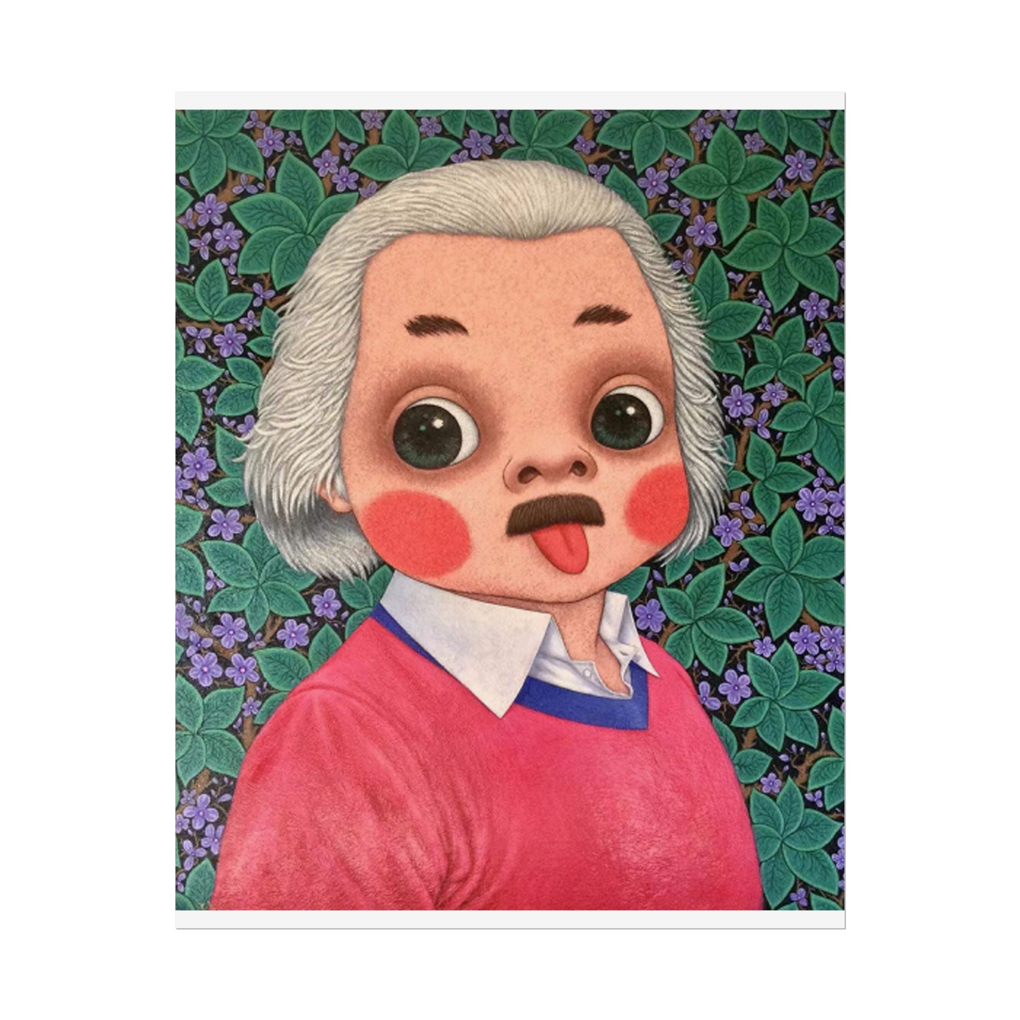 Einstein Art Poster,  Thailand Contemporary artist - Canvas Print