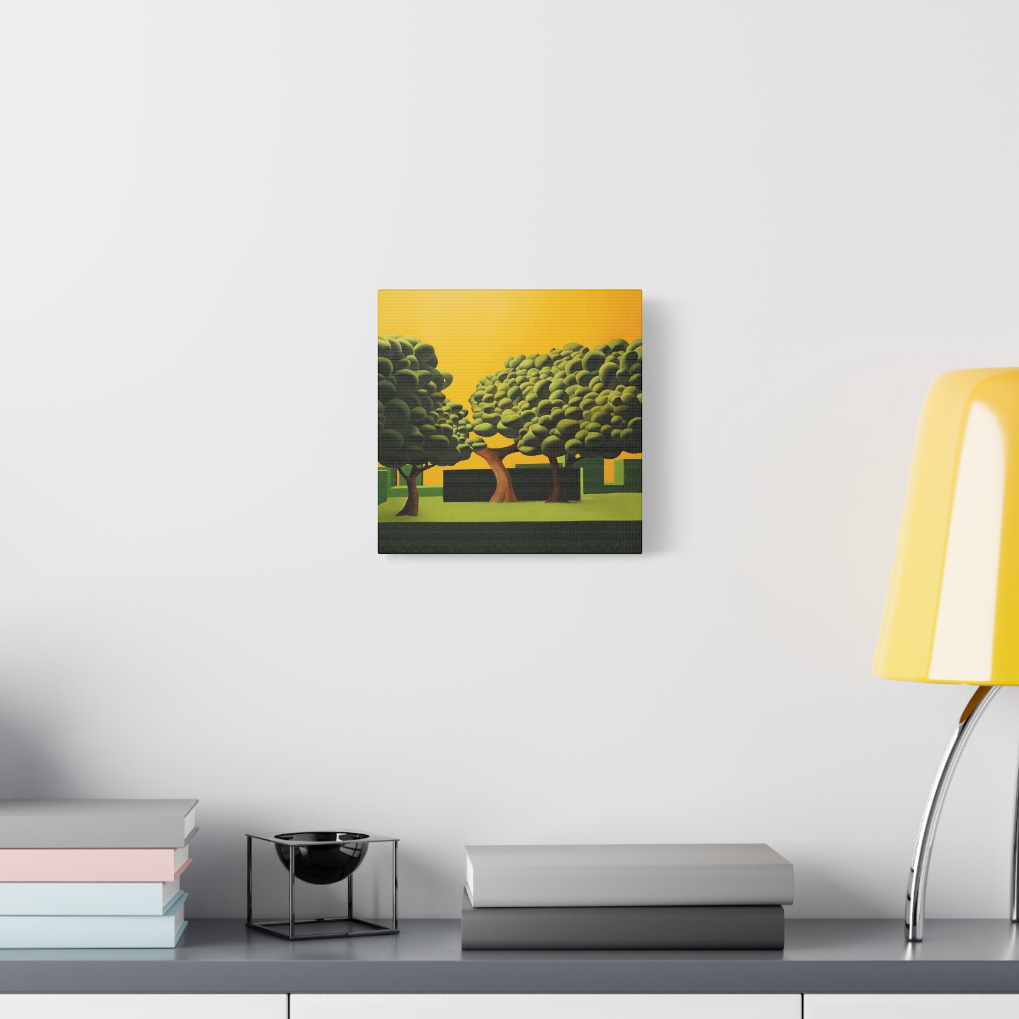 Golden Tree -  Contemporary Abstract Canvas Print  Young Asian Artist