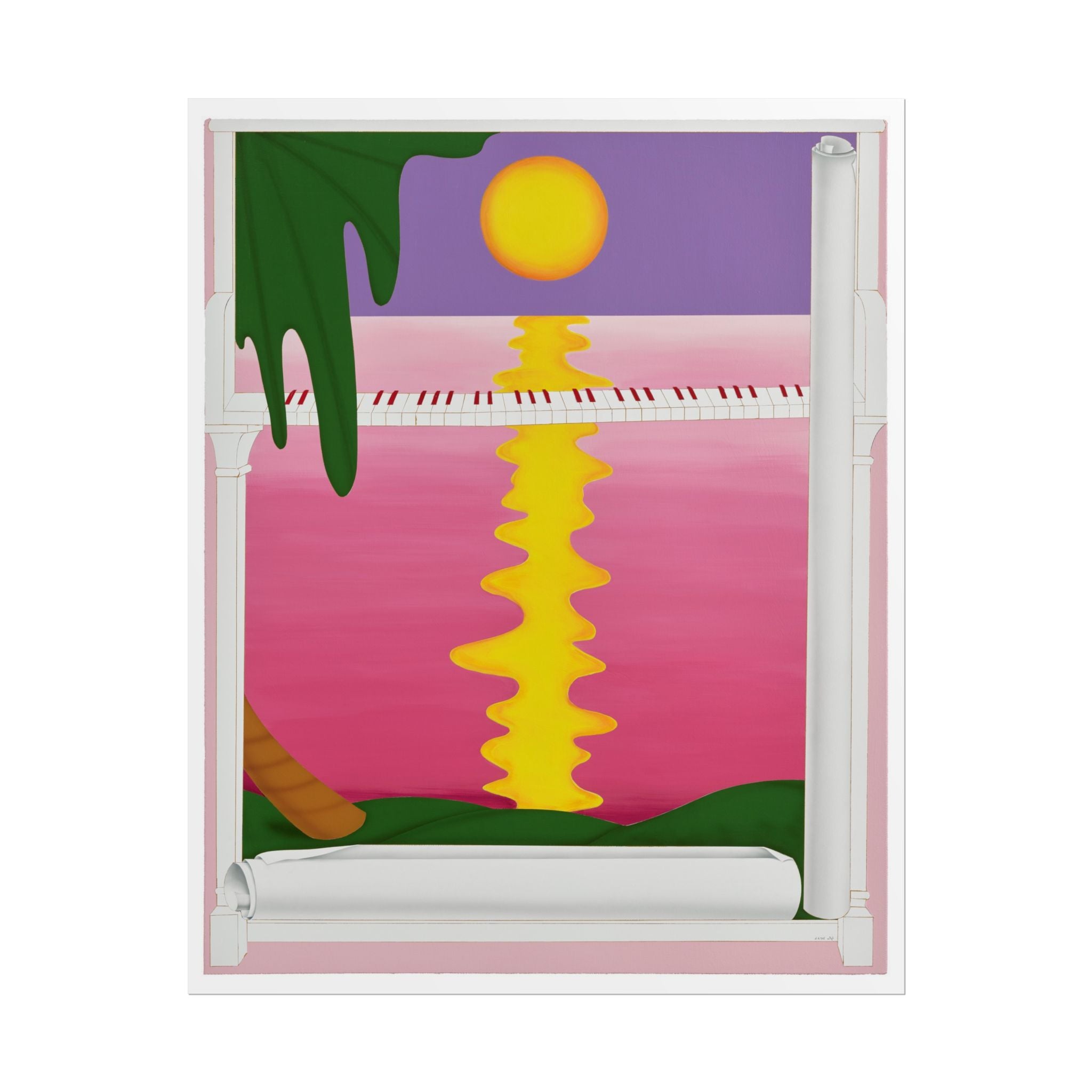 Piano  Art Poster,  Chinese Contemporary artist - Paper Poster - Artwork for new home
