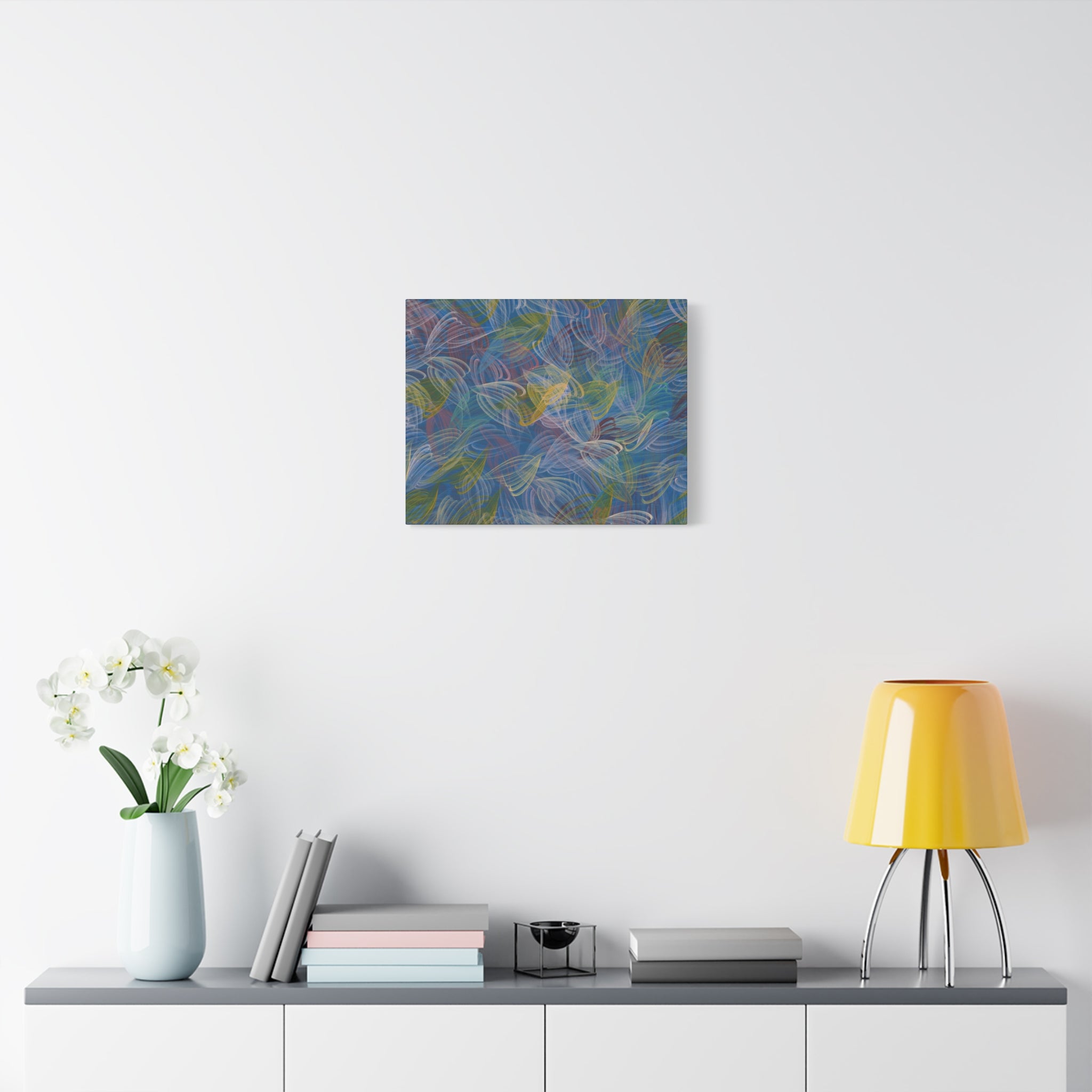 Feathered Dust - 050222 Abstract Wall Art by Asian Artist Contemporary Home Decor Print-Neutral Modern Art for Living Room or Bedroom