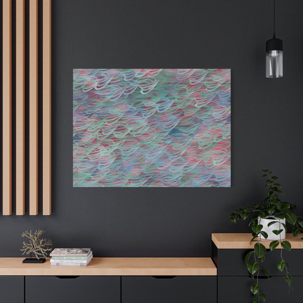 Feathered Dust - 090225 - Abstract Wall Art by Asian Artist Contemporary Home Decor Print-Neutral Modern Art for Living Room or Bedroom
