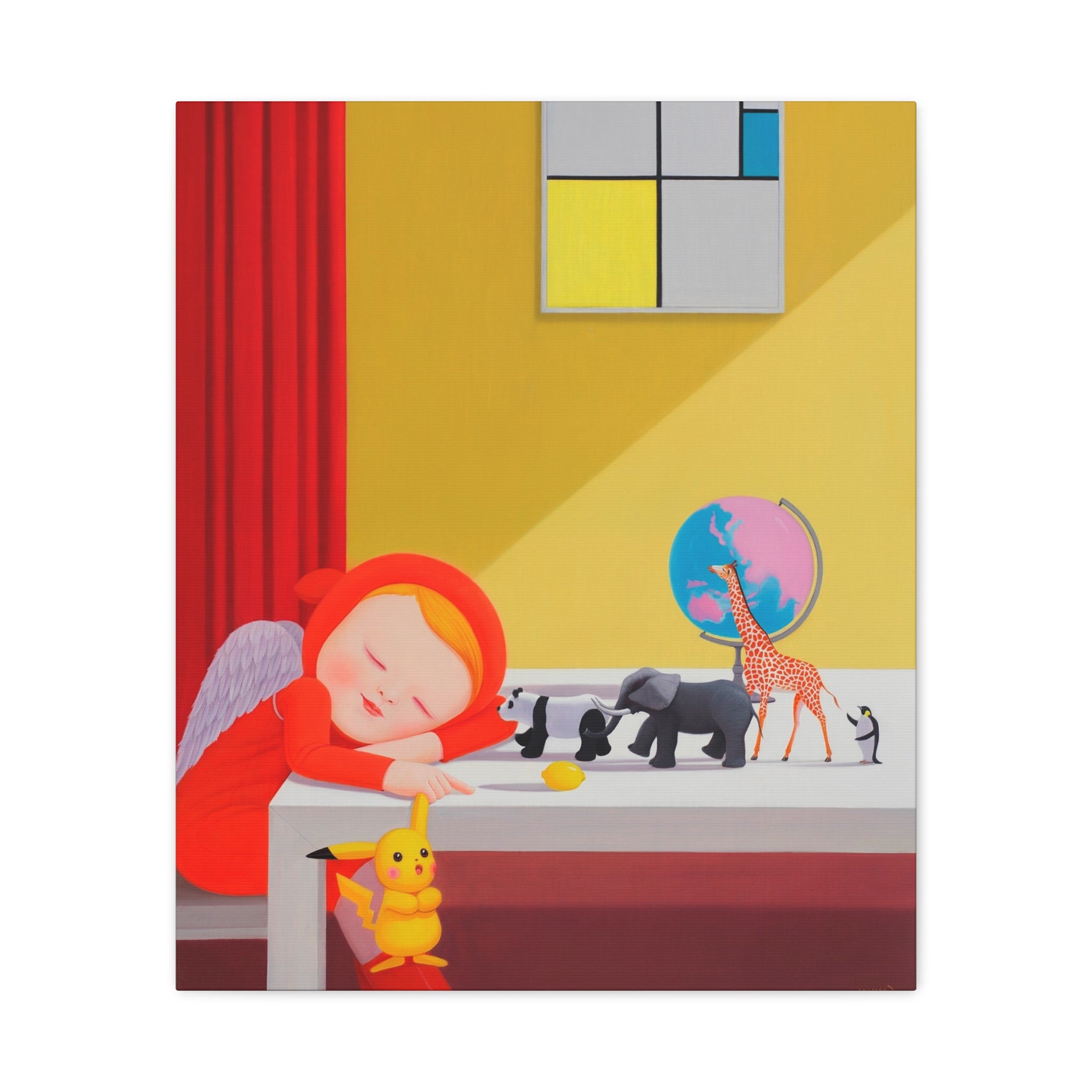 Little Girl - Chinese  Contemporary artist - Canvas Print - Artwork for kids