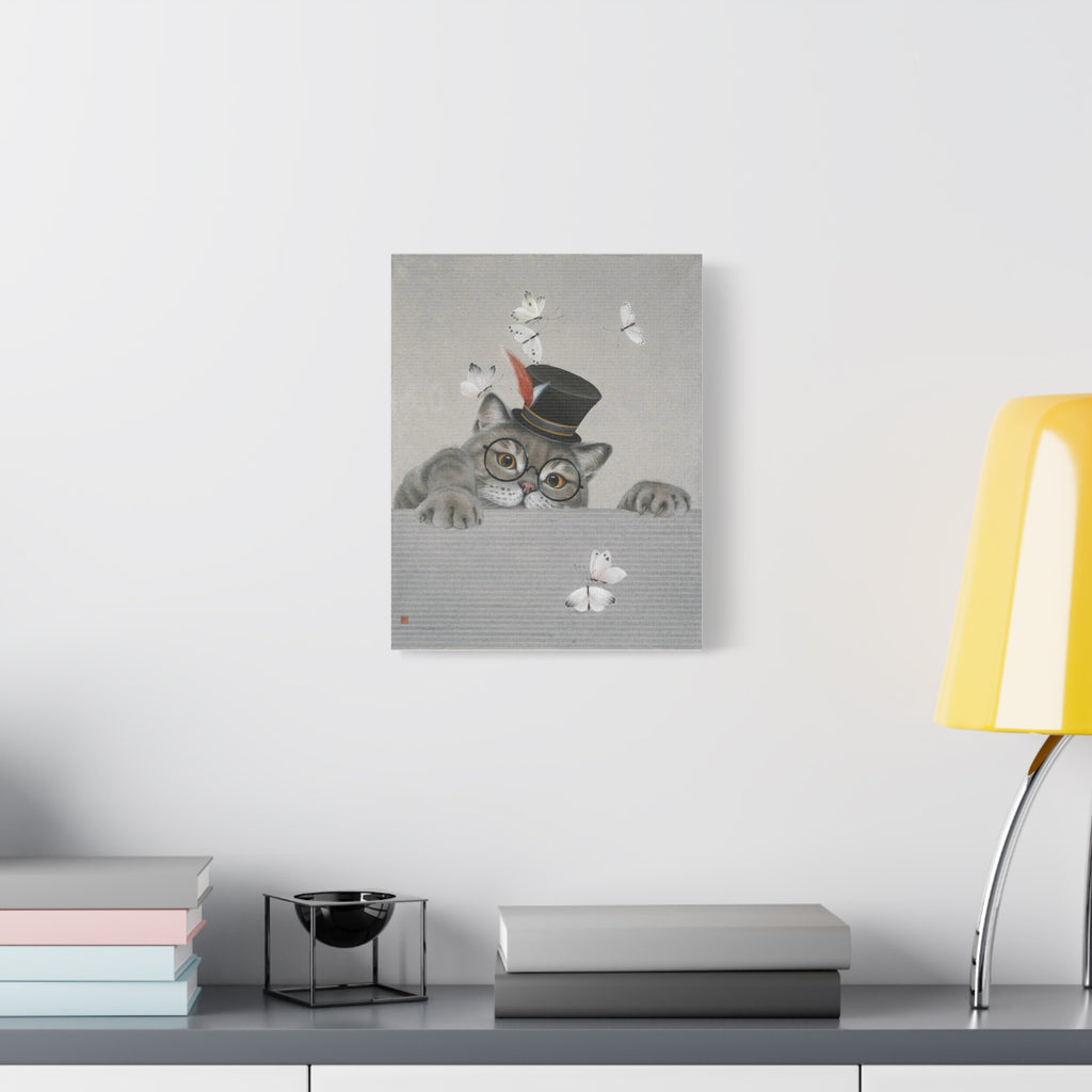 Magic Cat -  Chinese  Contemporary watercolor painting - Canvas Print