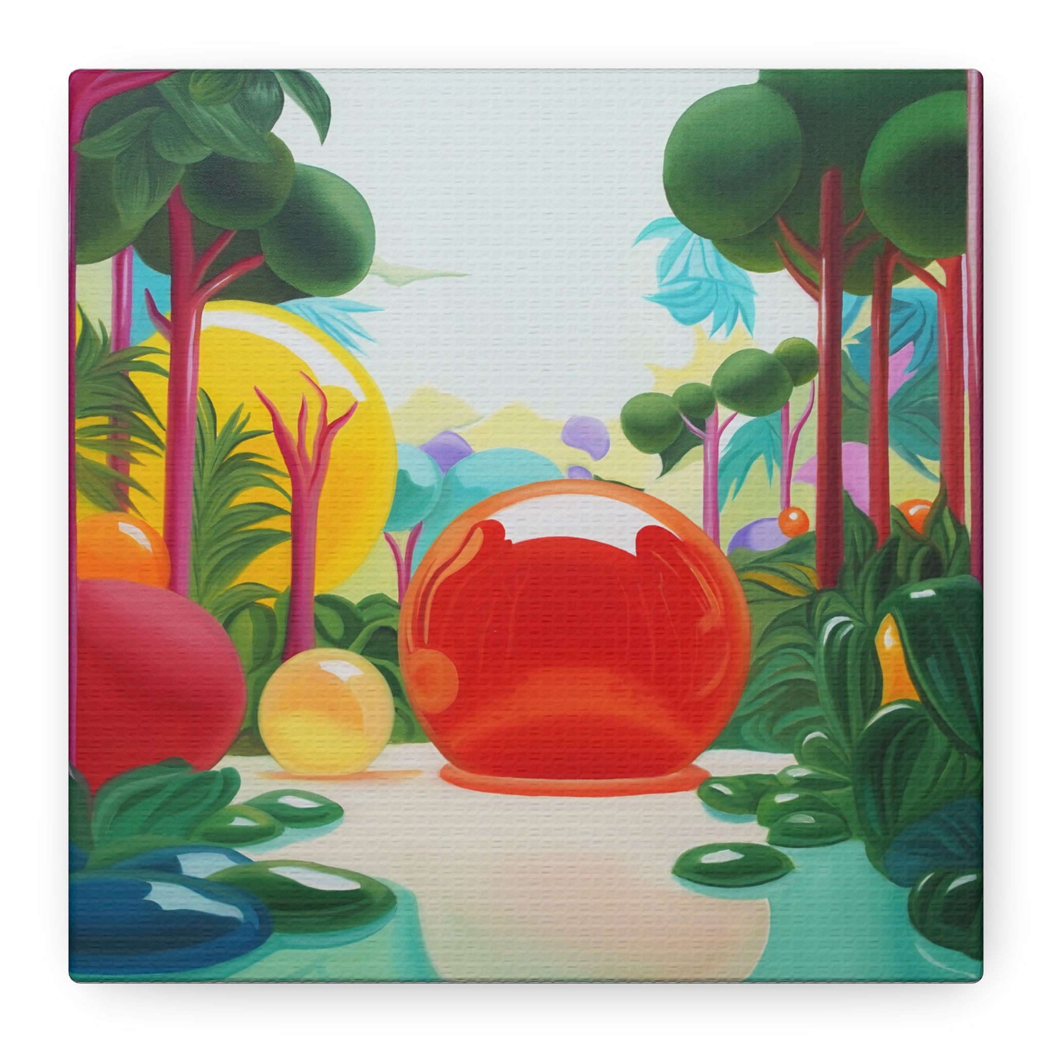 Secret Garden 3 -  Contemporary Abstract Canvas Print  Young Asian Artist