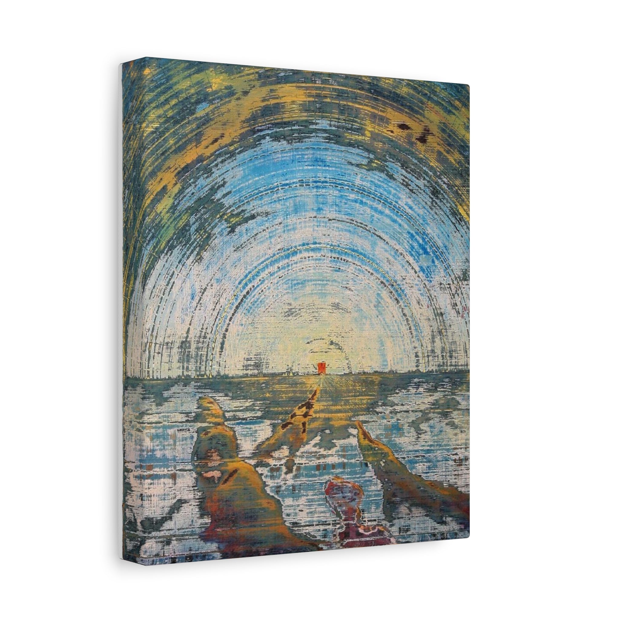 YU - 051219 Abstract Wall Art by Asian Artist Contemporary Home Decor Print-Neutral Modern Art for Living Room or Bedroom