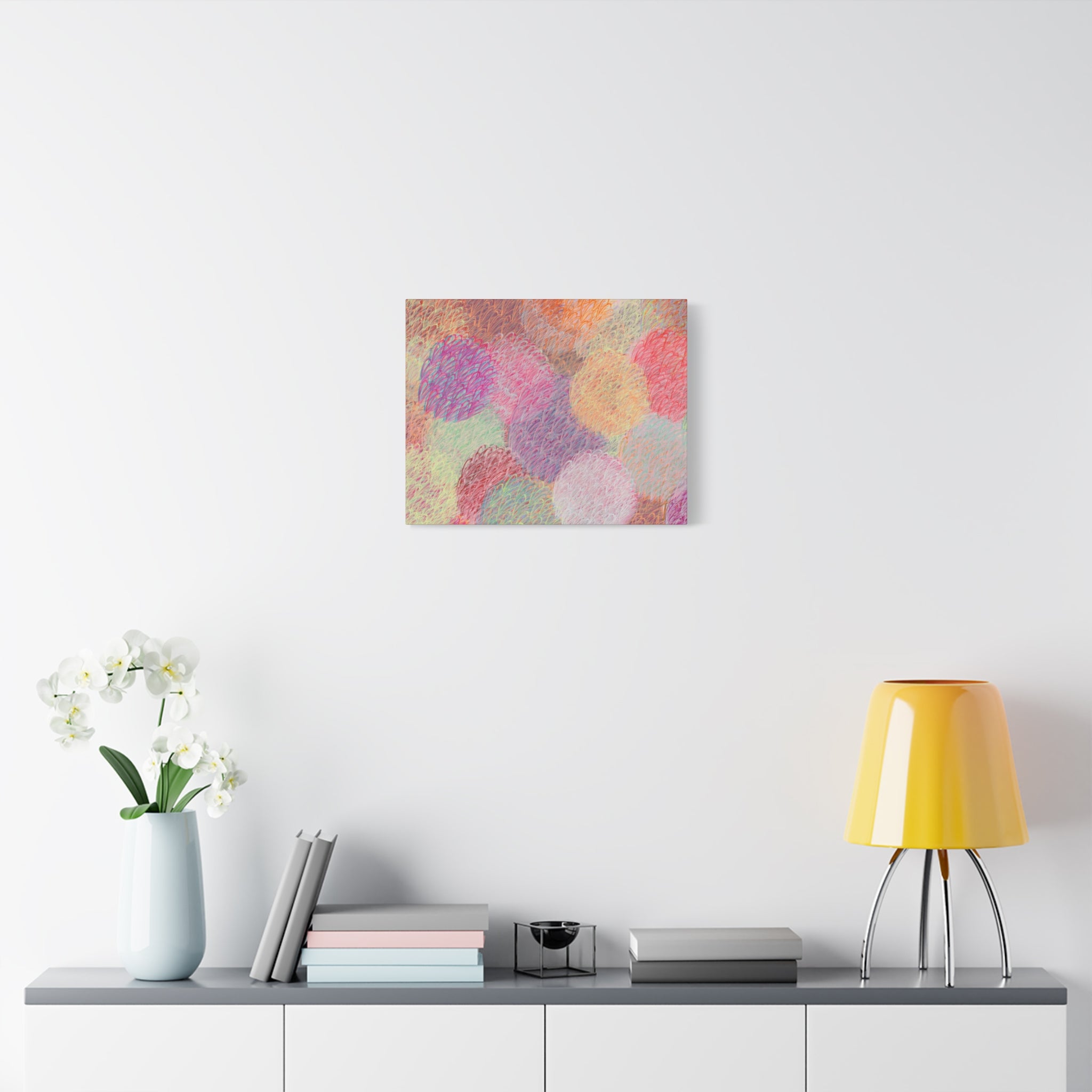 Feathered Dust - 140824 Abstract Wall Art by Asian Artist Contemporary Home Decor Print-Neutral Modern Art for Living Room or Bedroom