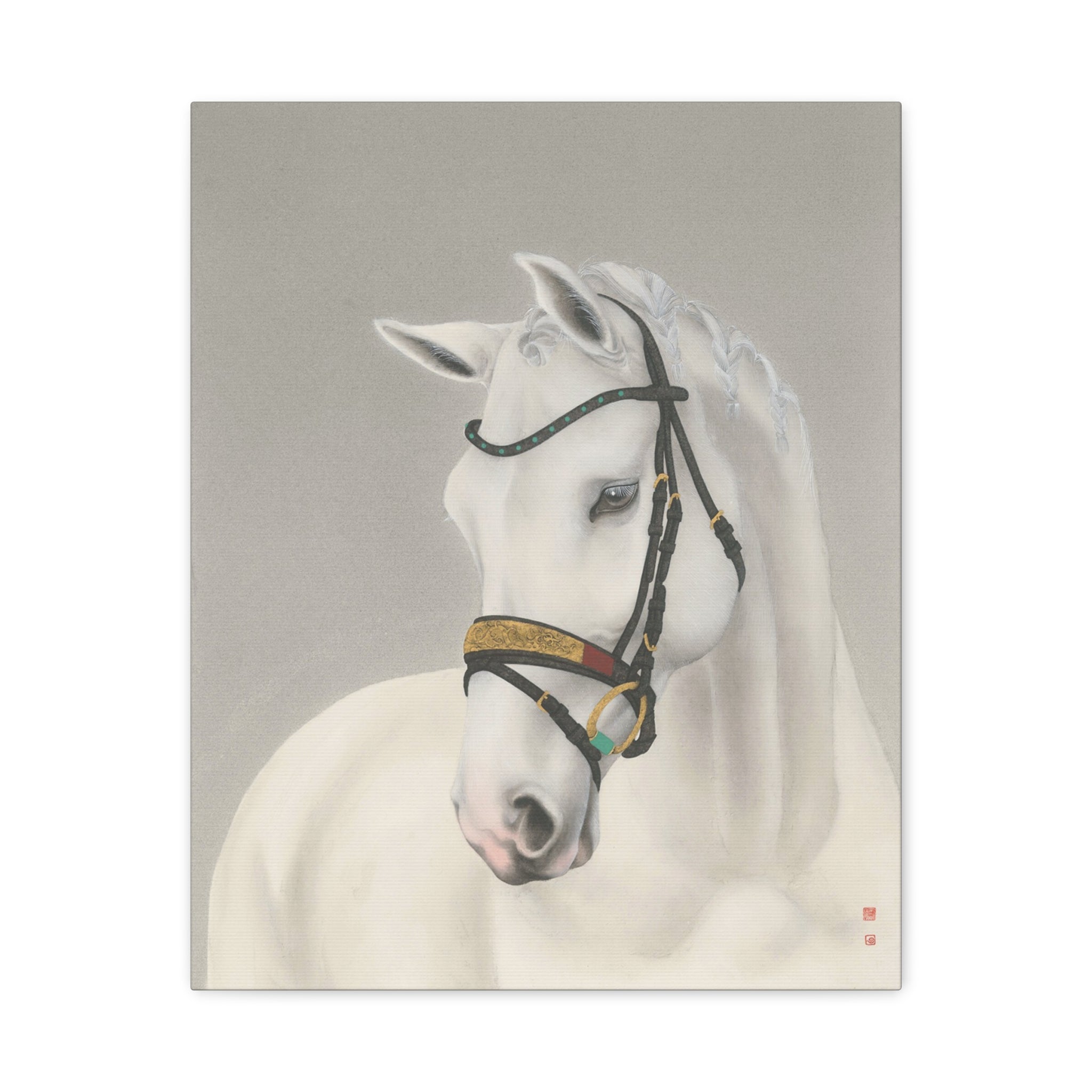 Horse -  Chinese  Contemporary watercolor painting - Canvas Print - Gift for year of Horse