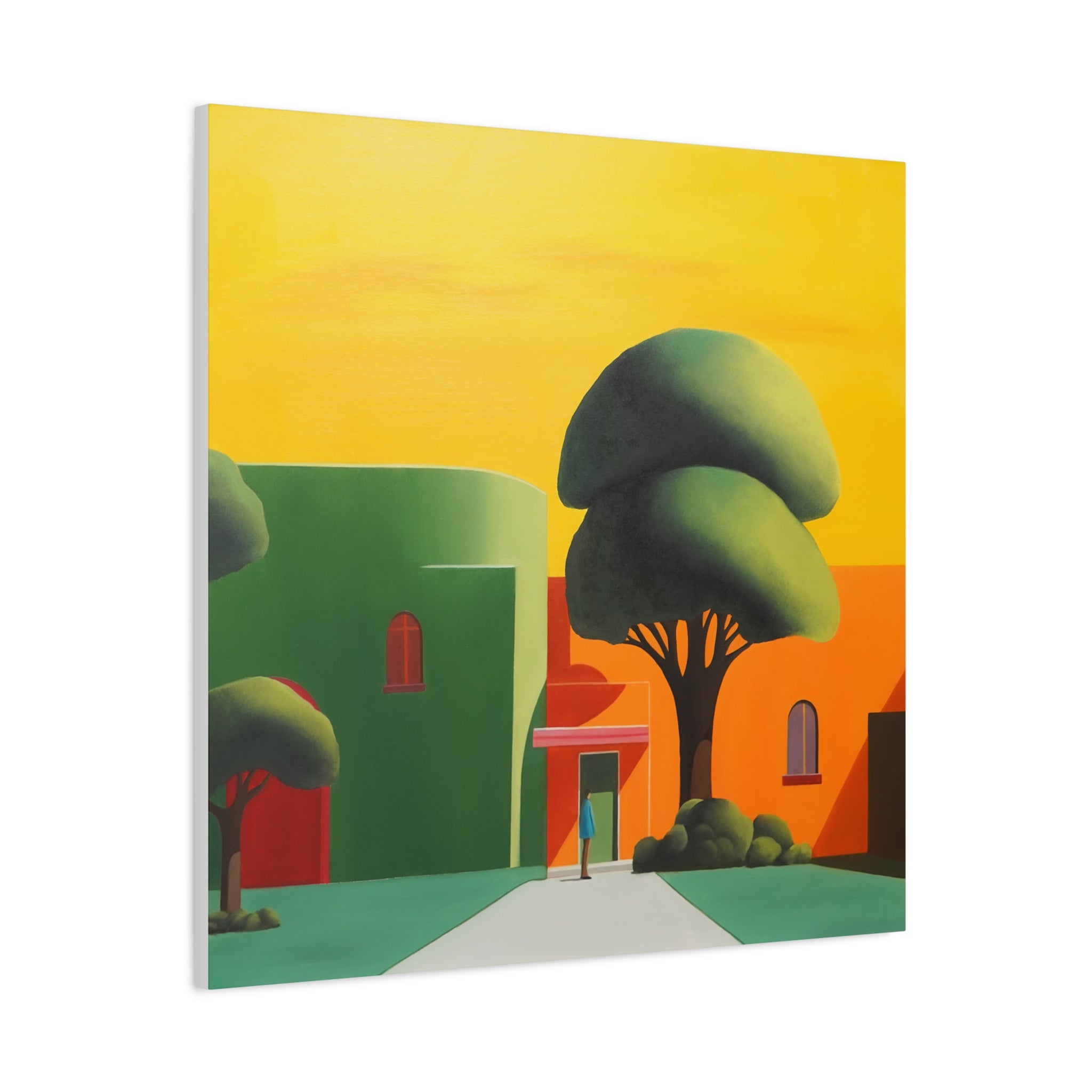 Golden Tree -  Contemporary Abstract Canvas Print  Young Asian Artist