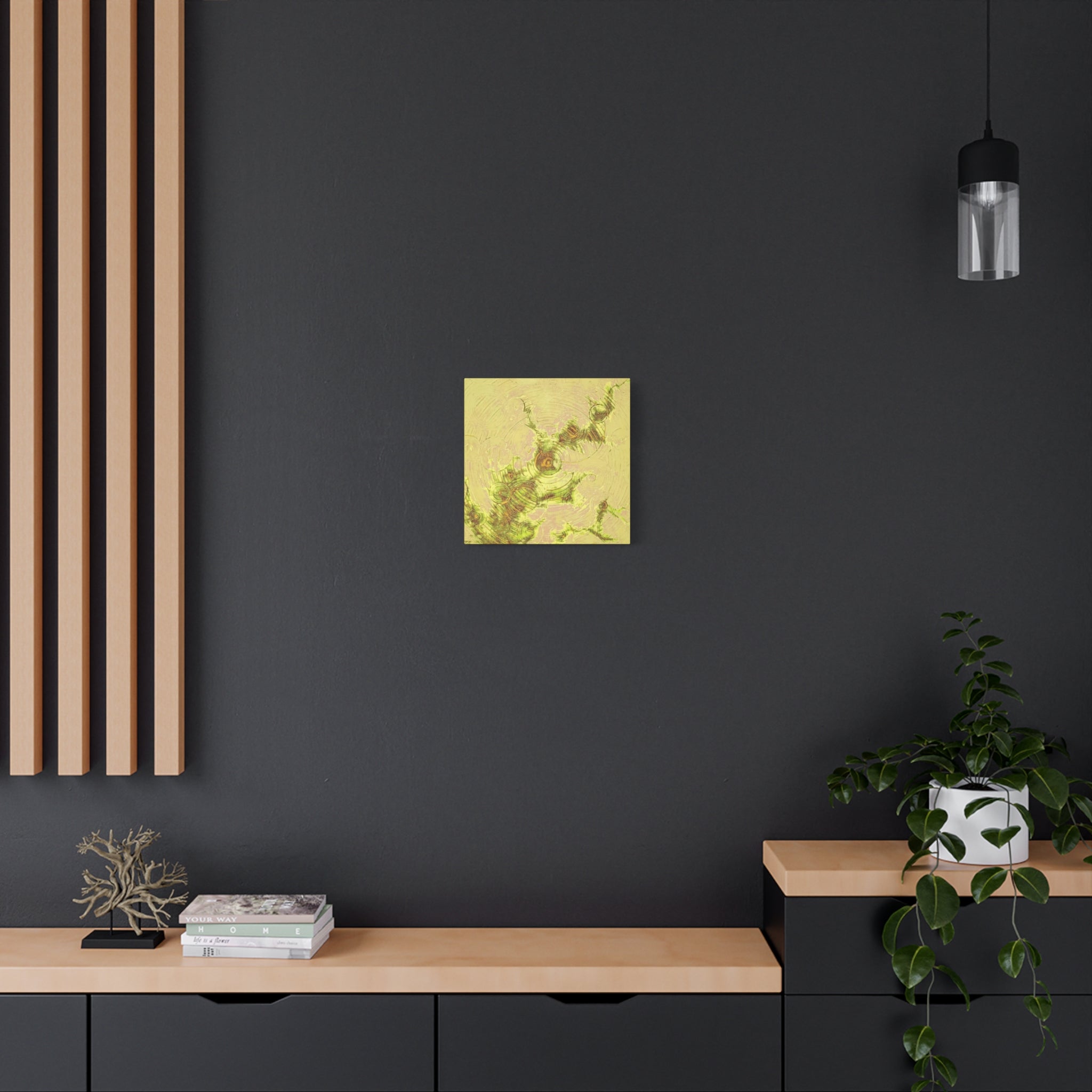 YU - 123022 - Abstract Wall Art by Asian Artist Contemporary Home Decor Print-Neutral Modern Art for Living Room or Bedroom