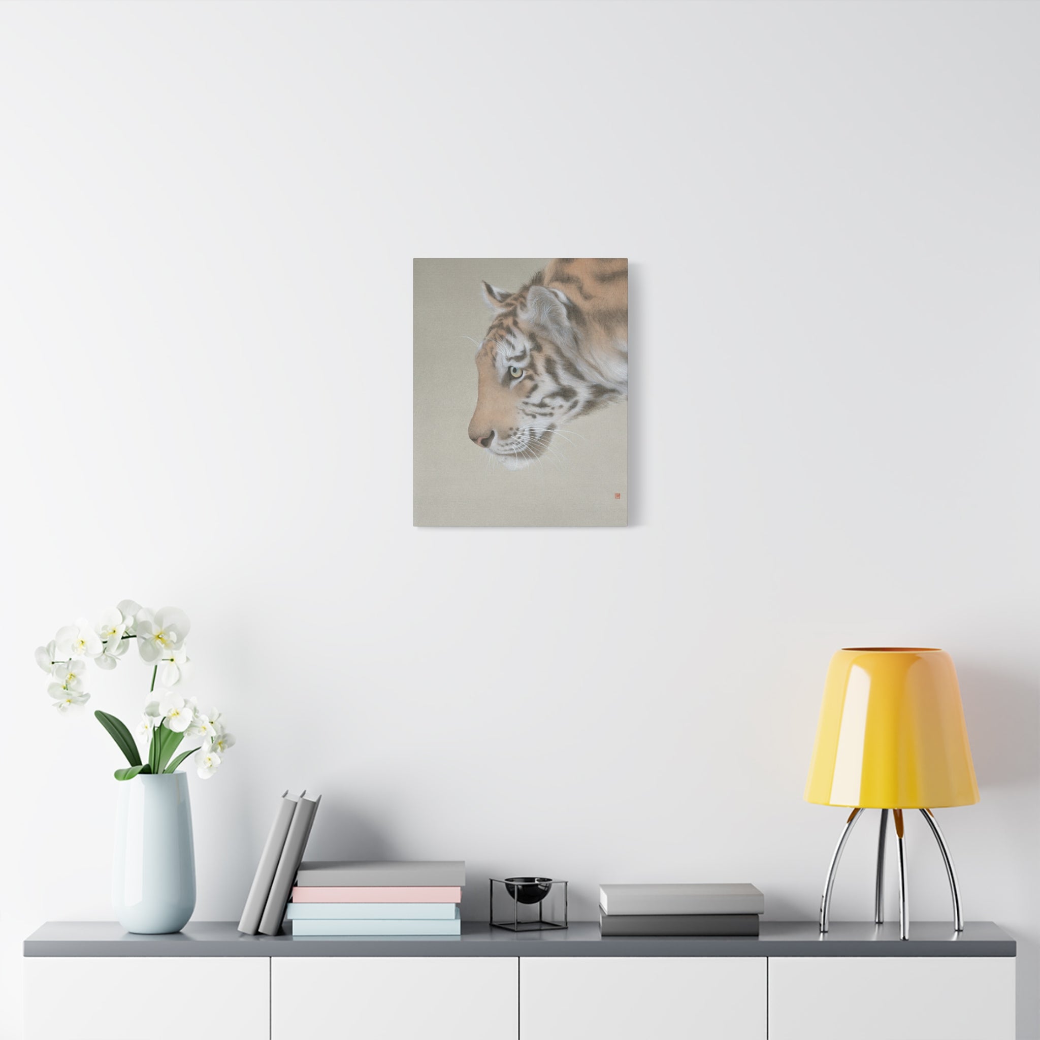 The King-  Chinese  Contemporary watercolor painting - Canvas Print - Gift for year of Horse