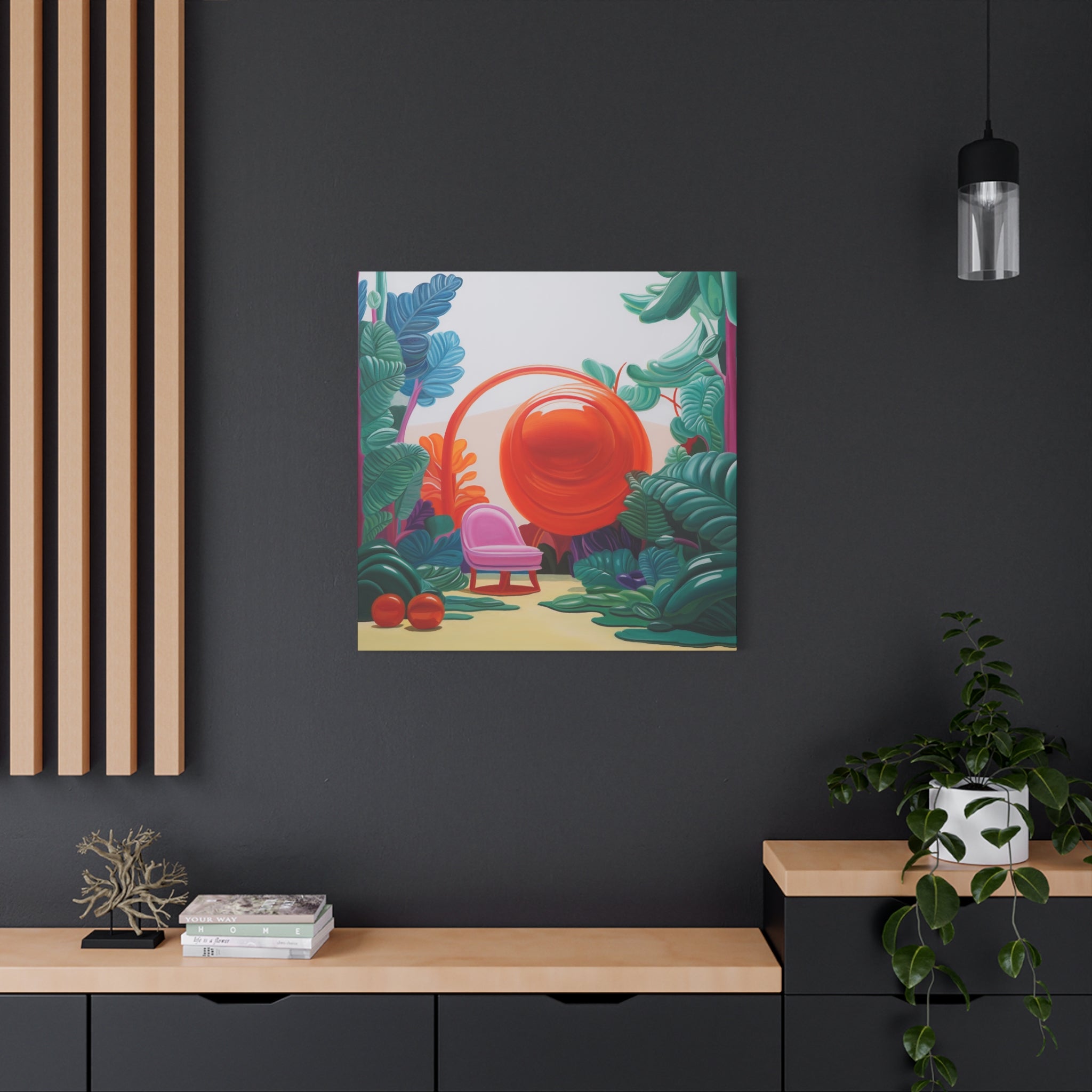 Paradise 1 -  Contemporary Abstract Canvas Print  Young Asian Artist