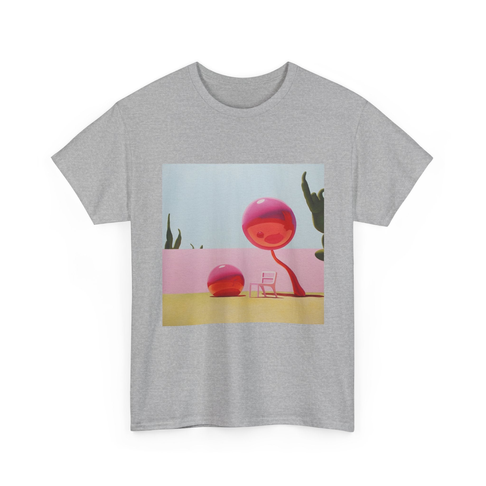 T-Shirt with Pink Tree Design, Tropical Art Tee for Nature Lovers, Gift for Adventurers, Casual Everyday Wear, Summer Style